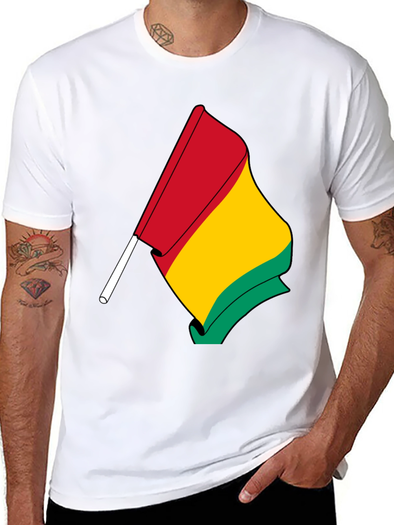 Guinea Flag T-Shirt - Show Your Pride