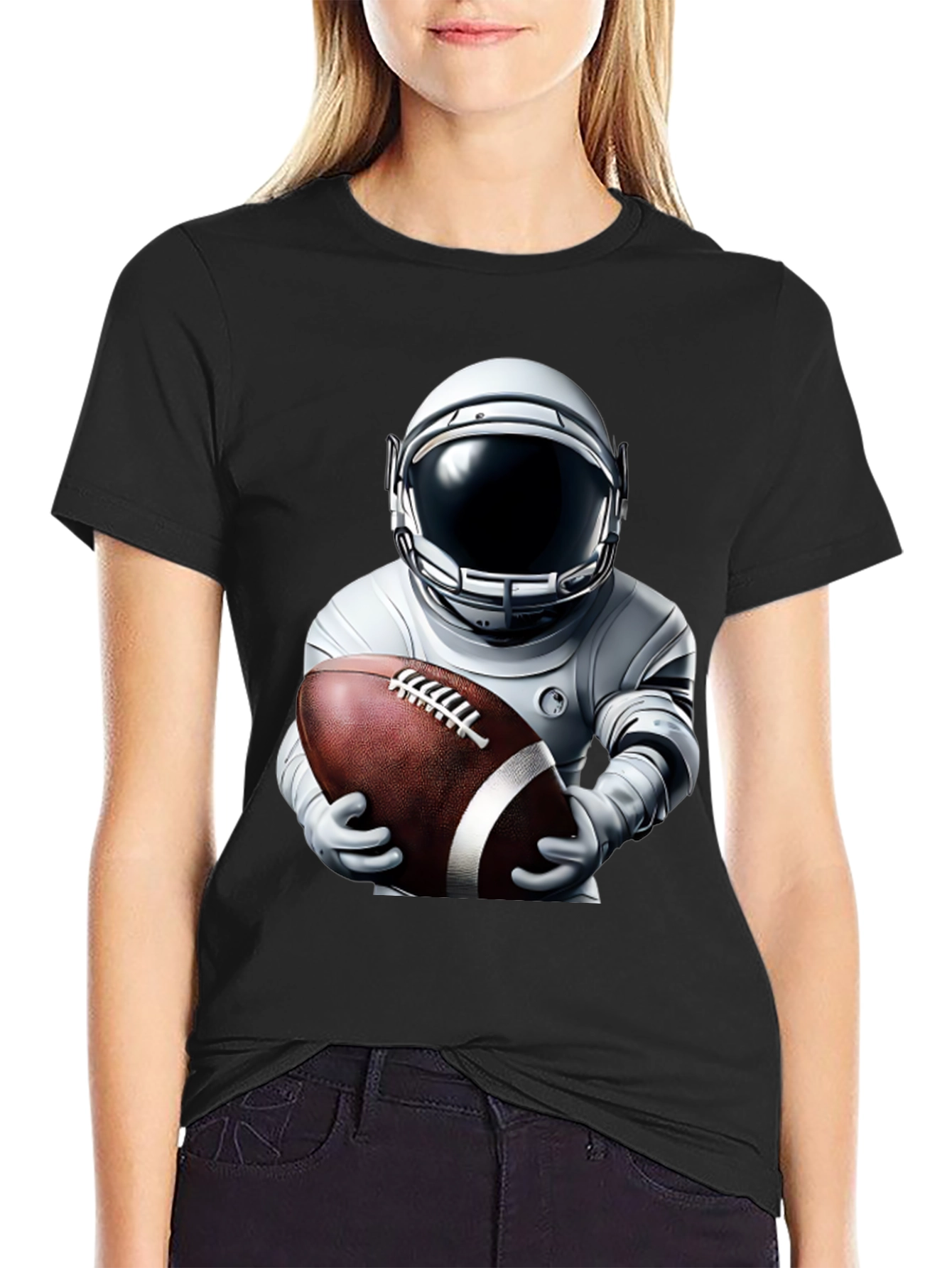 Astronaut Football Graphic Tee