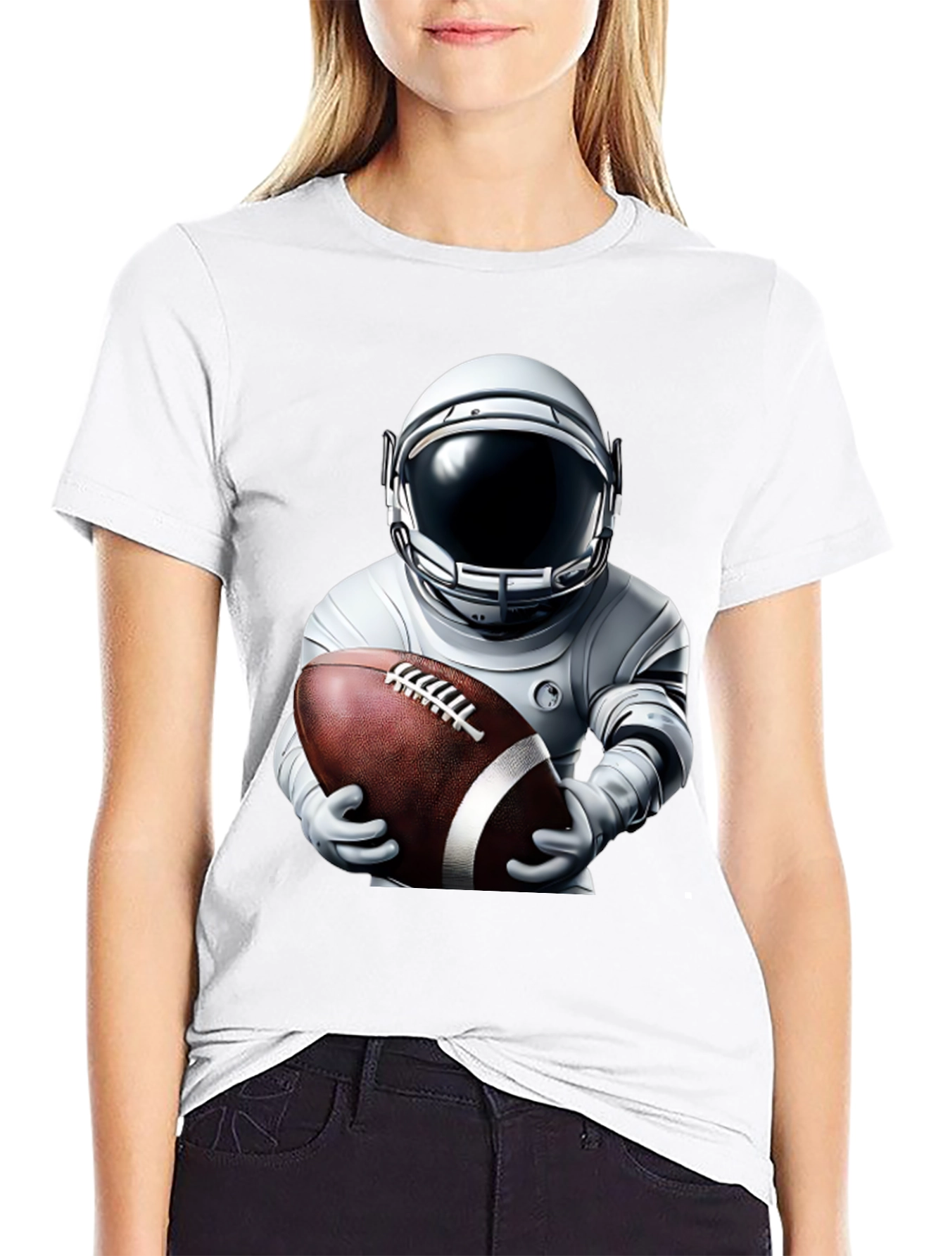 Astronaut Football Graphic Tee