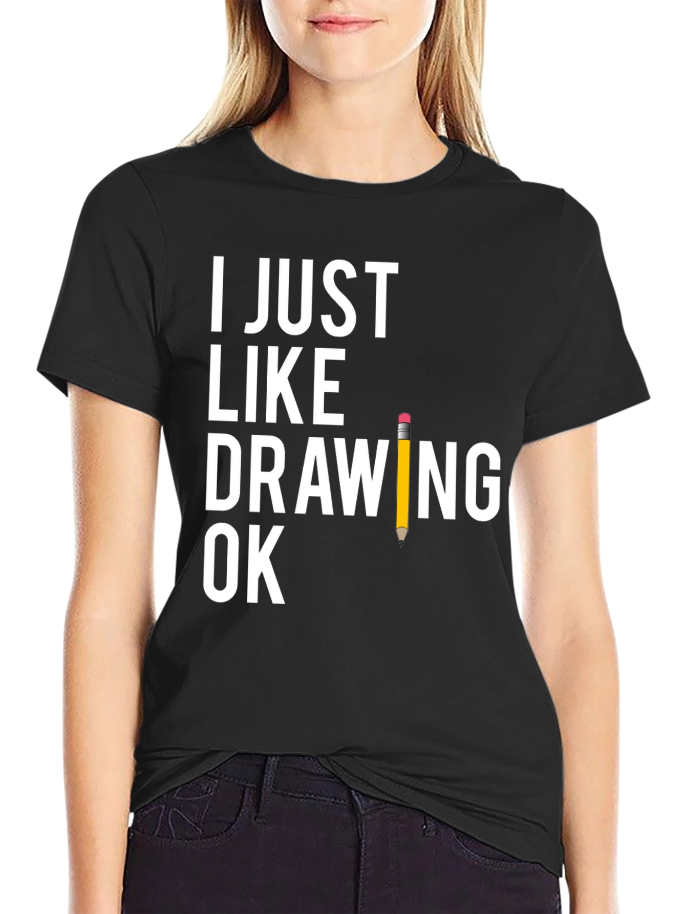 Funny Drawing T-Shirt - I Just Like Drawing Ok