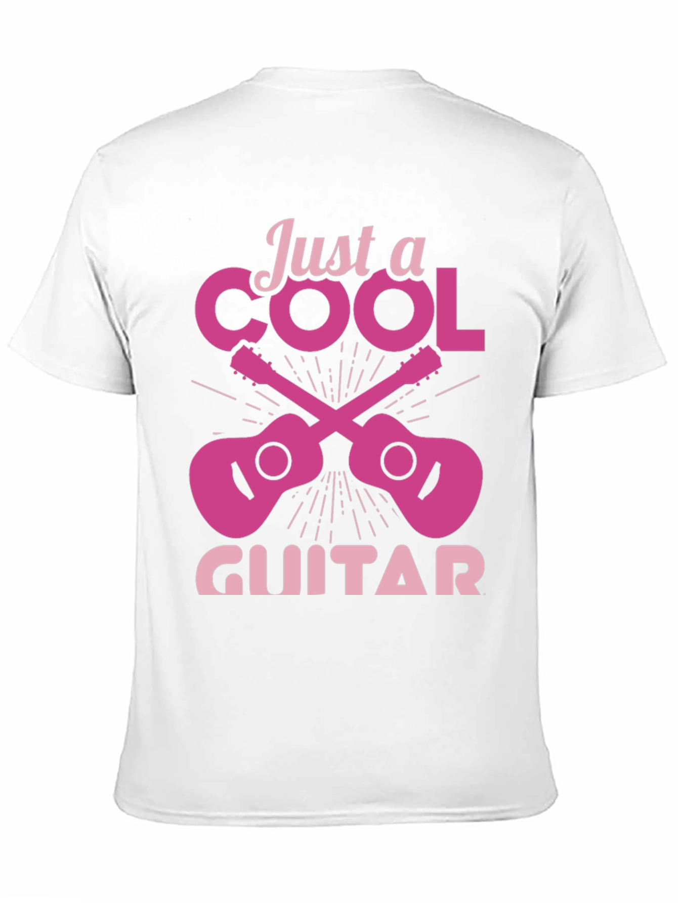 Cool Guitar Graphic Tee - Black Crew Neck