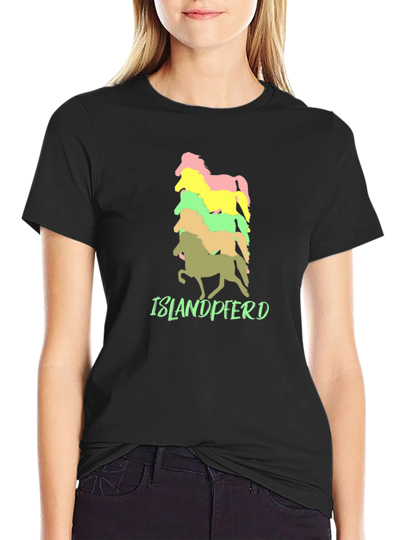 Islandpferd Horse T-Shirt - Stacked Design