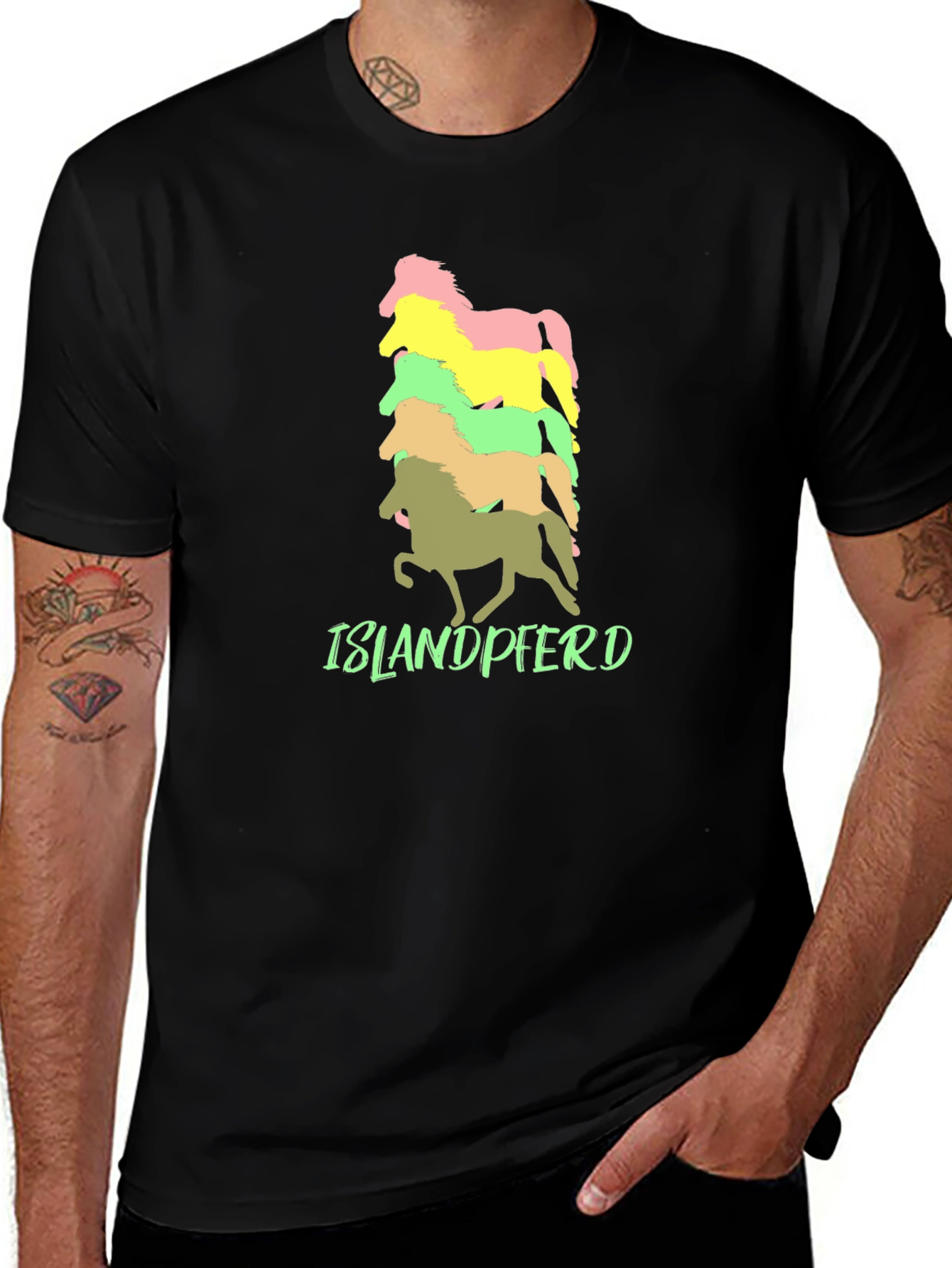Islandpferd Horse T-Shirt - Stacked Design
