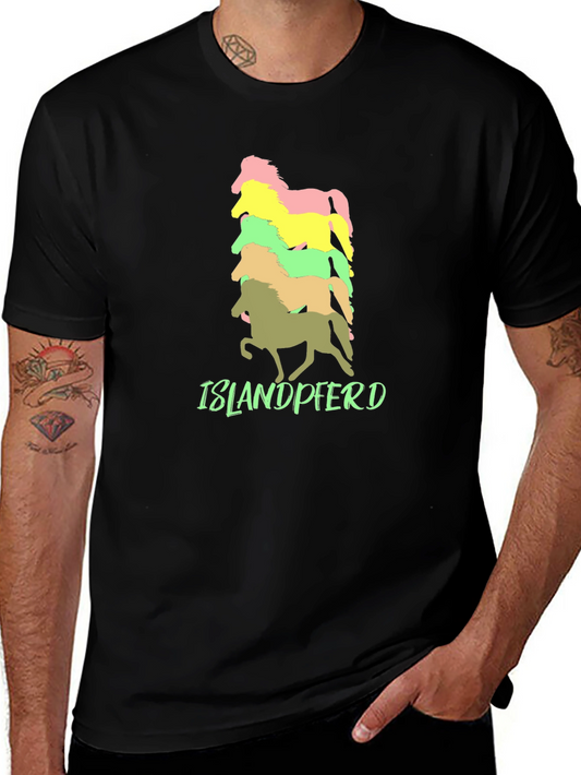 Islandpferd Horse T-Shirt - Stacked Design