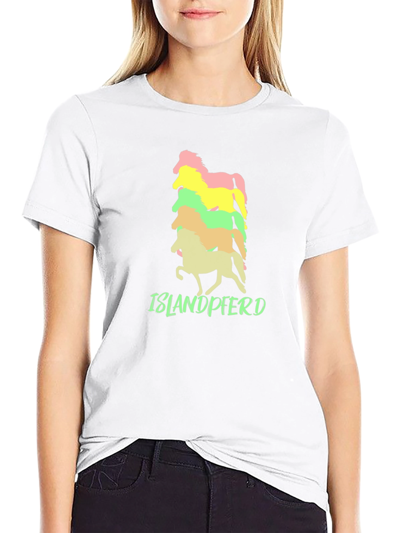 Islandpferd Horse T-Shirt - Stacked Design