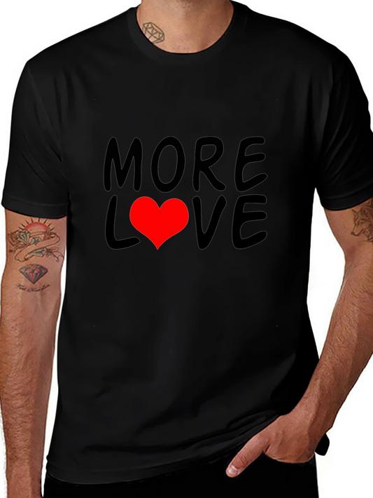 More Love Black Graphic Tee Shirt