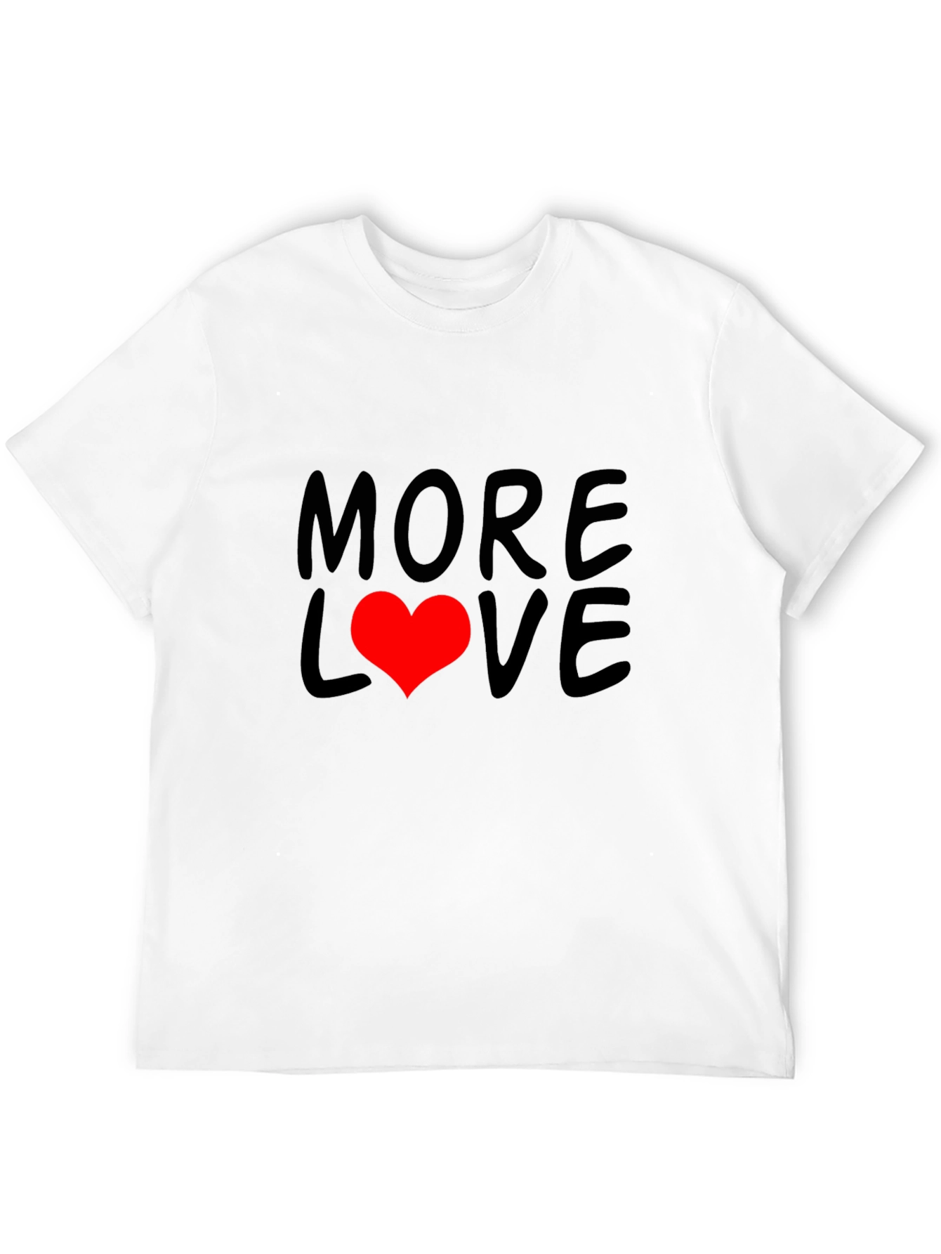More Love Black Graphic Tee Shirt