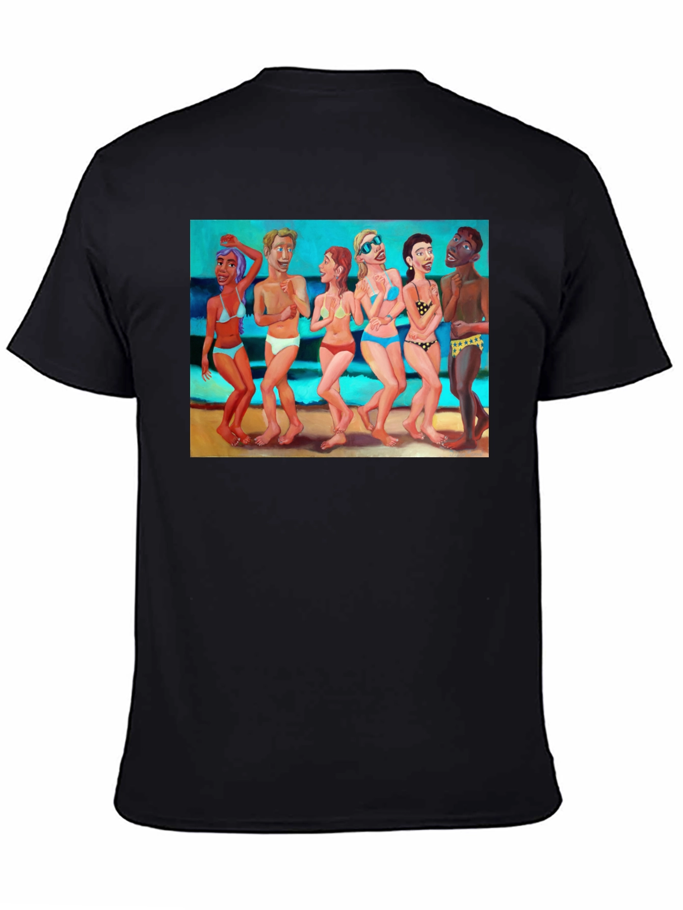 Beach Goers Graphic T-Shirt - Unisex Cotton Tee