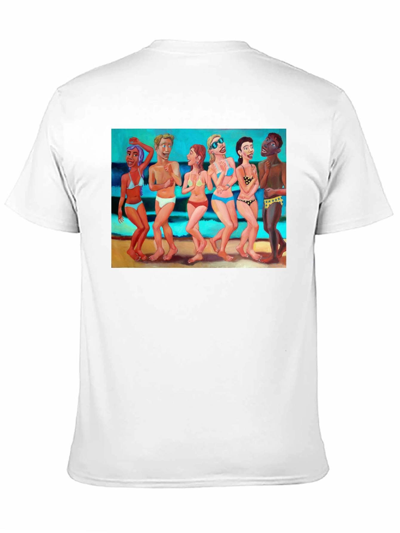 Beach Goers Graphic T-Shirt - Unisex Cotton Tee