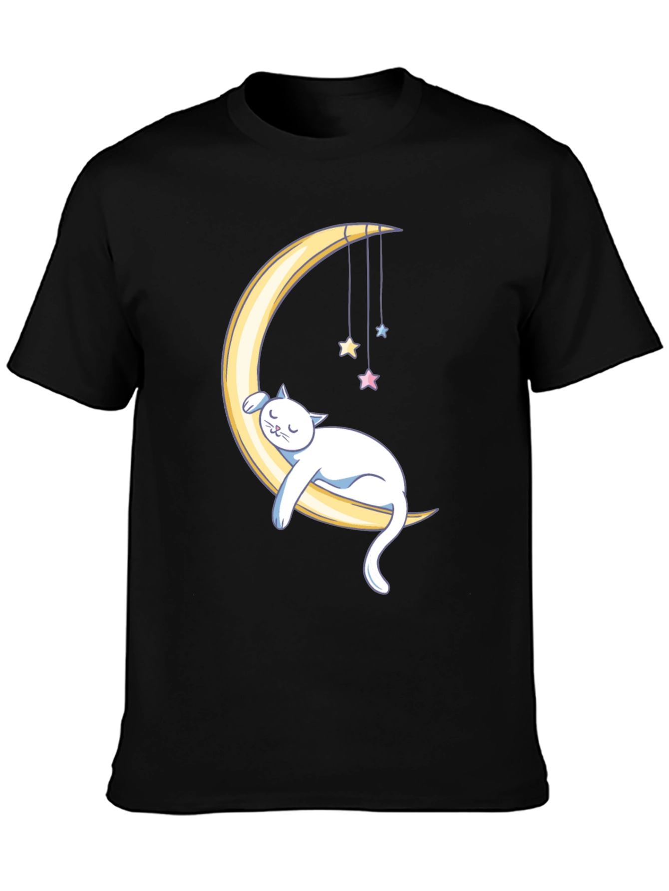 Cat Nap on the Moon Graphic Tee
