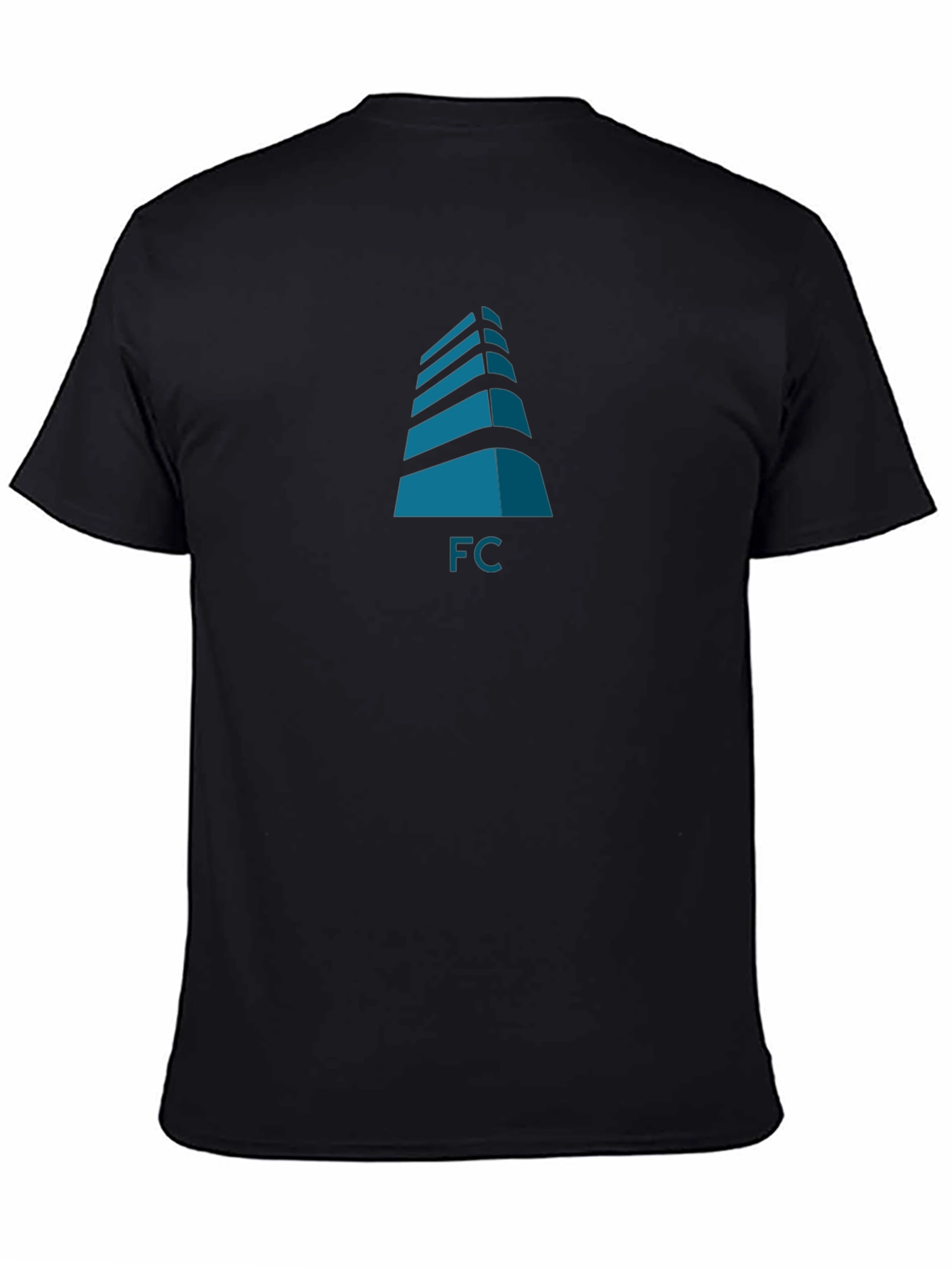 Modern Building FC Graphic Black T-Shirt