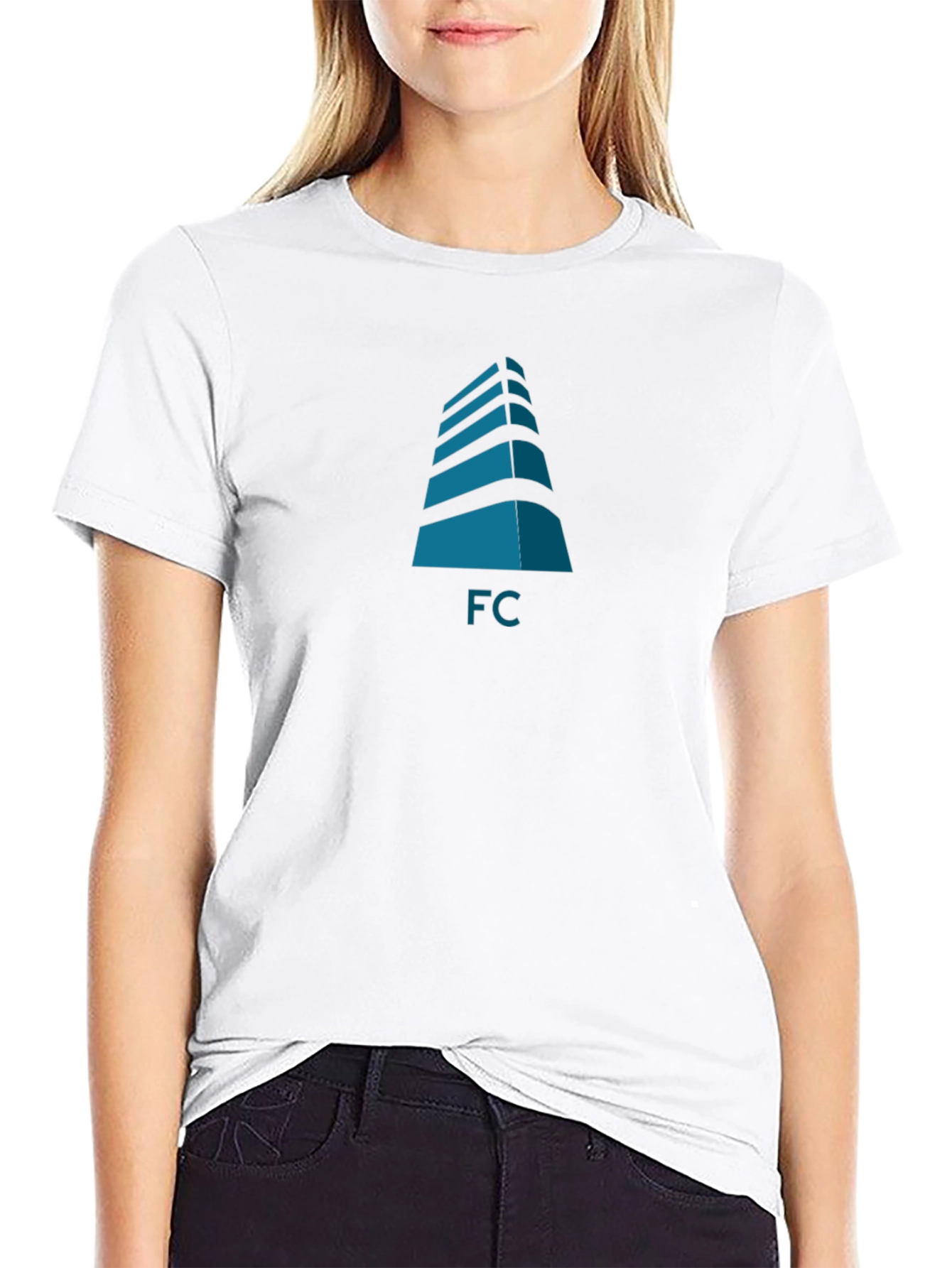 Modern Building FC Graphic Black T-Shirt