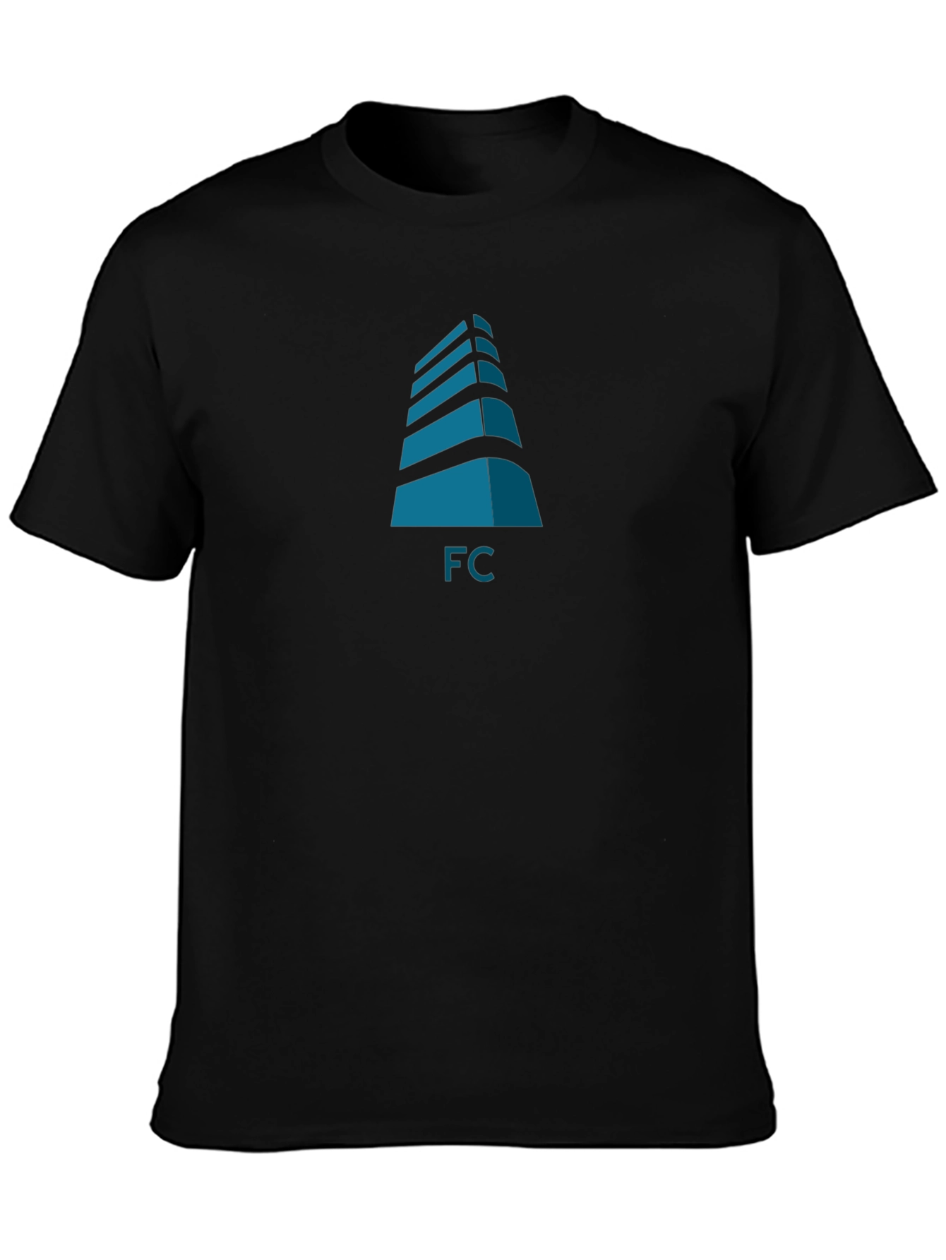 Modern Building FC Graphic Black T-Shirt