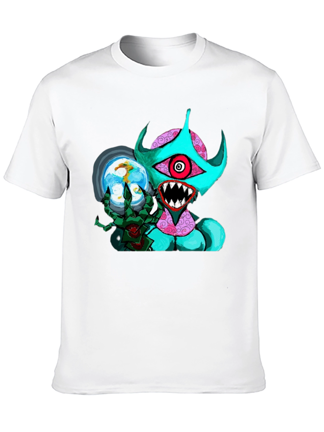 Monster Graphic Black T-Shirt - Unique Design