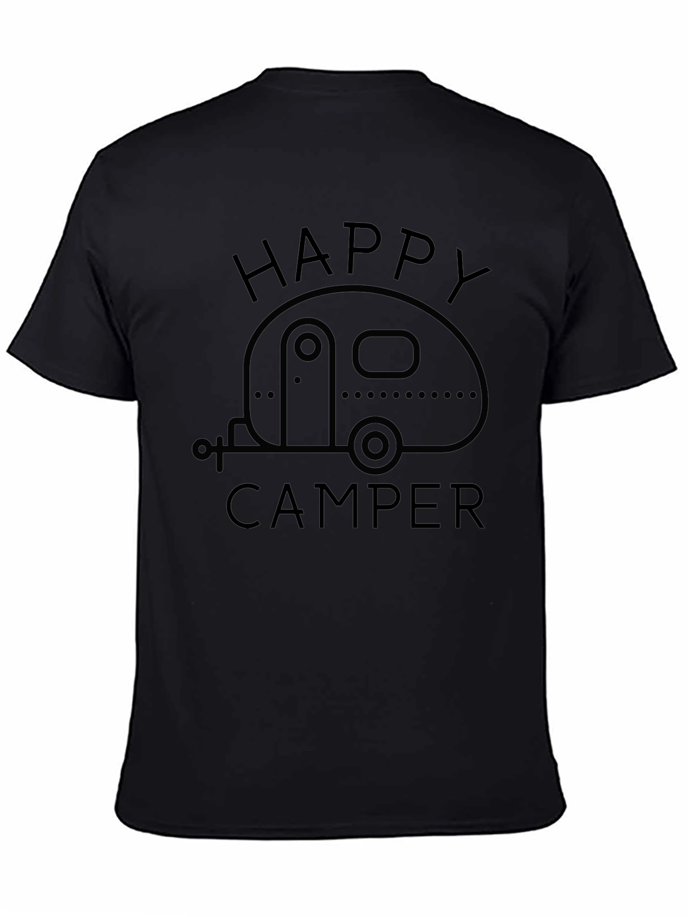 Happy Camper Graphic T-Shirt - Camping Adventure Tee