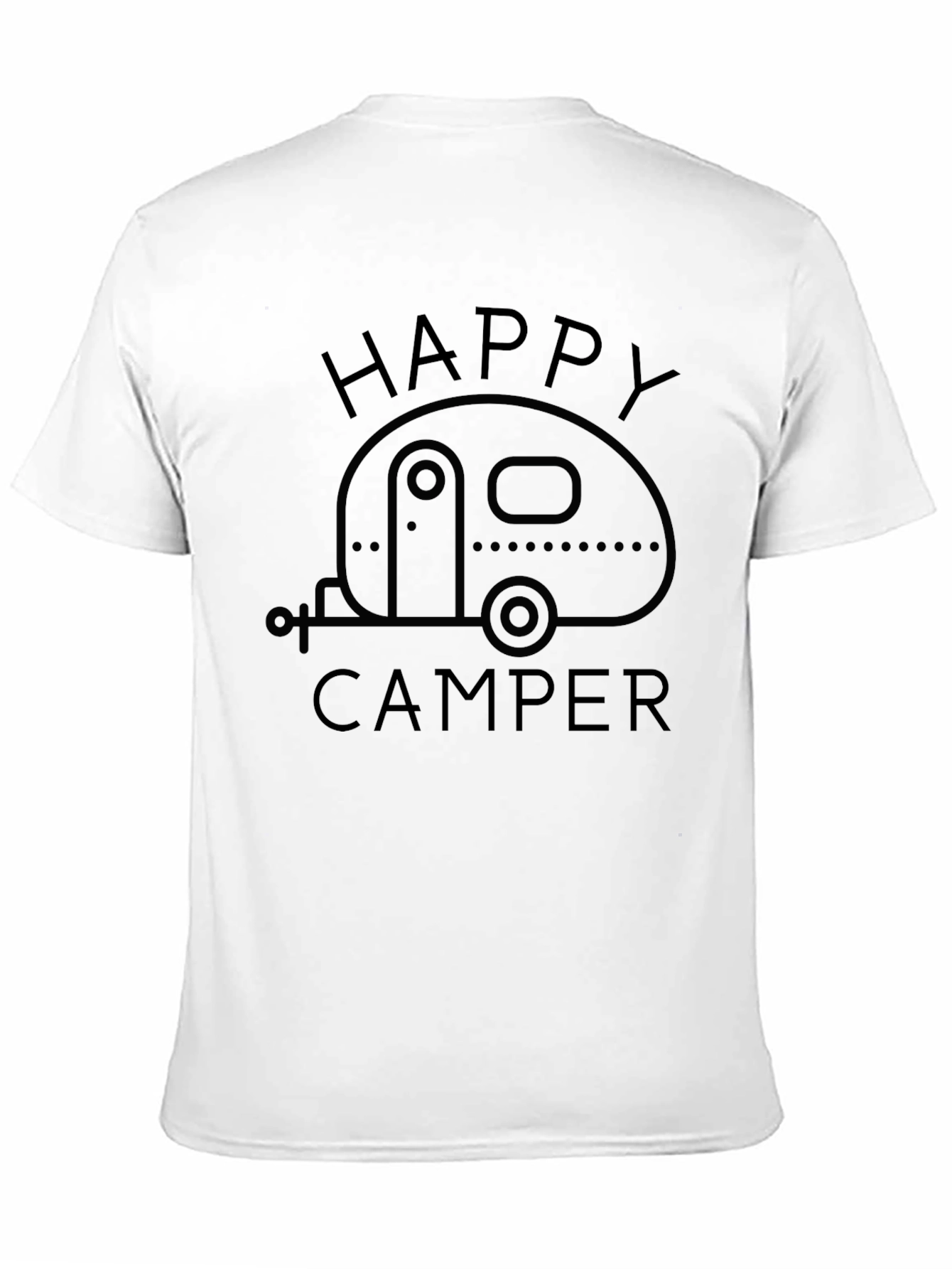 Happy Camper Graphic T-Shirt - Camping Adventure Tee