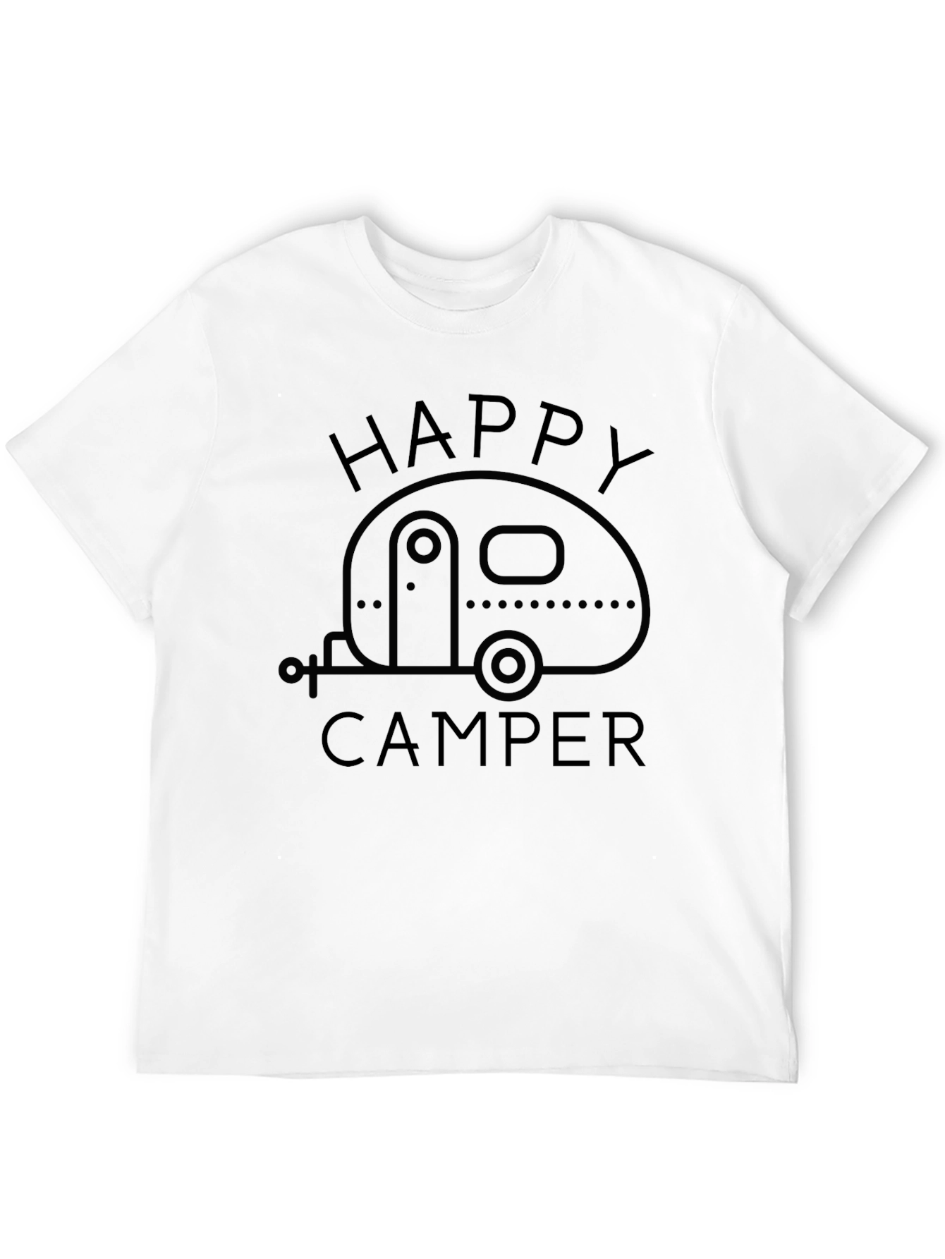 Happy Camper Graphic T-Shirt - Camping Adventure Tee
