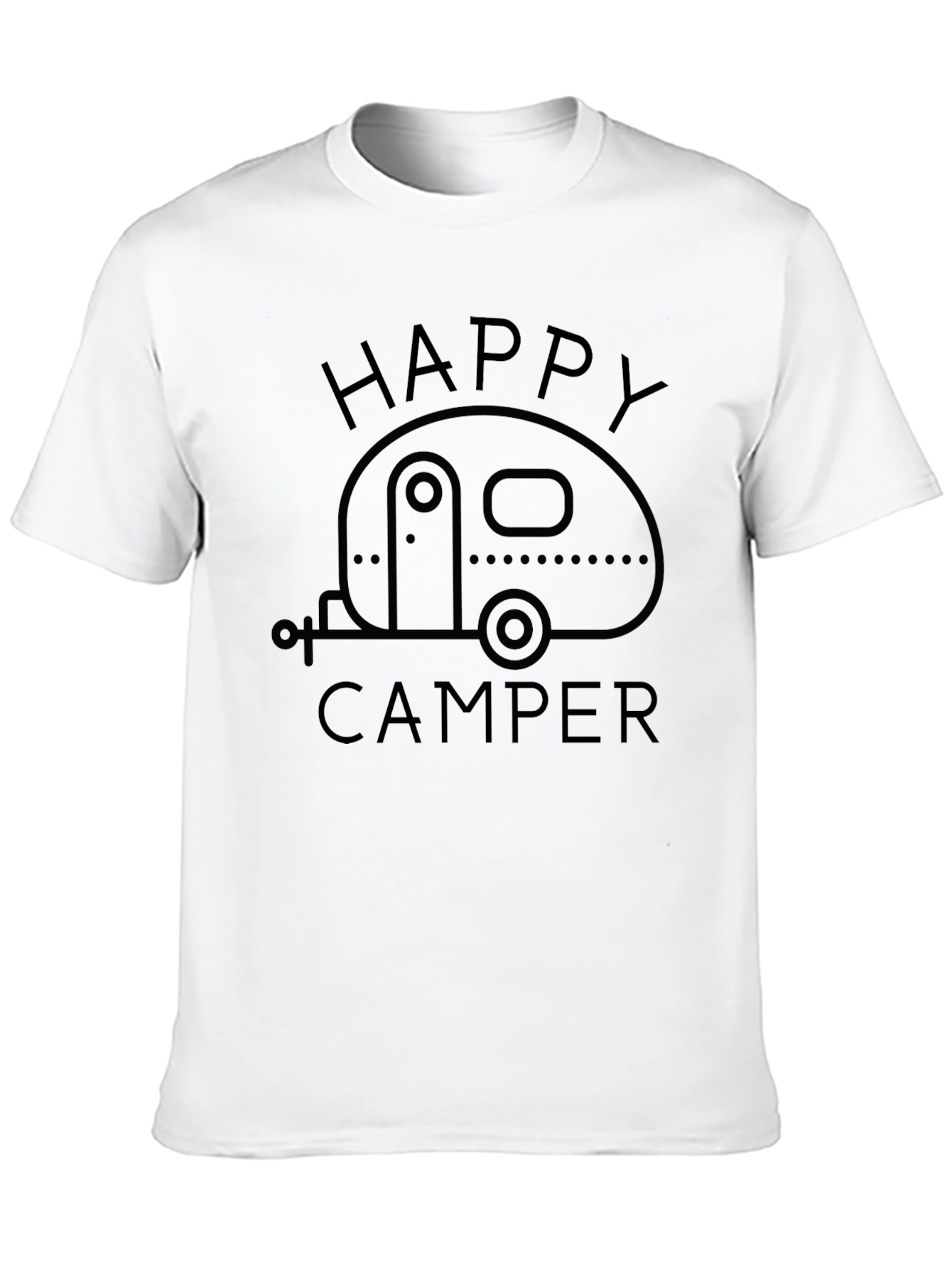 Happy Camper Graphic T-Shirt - Camping Adventure Tee