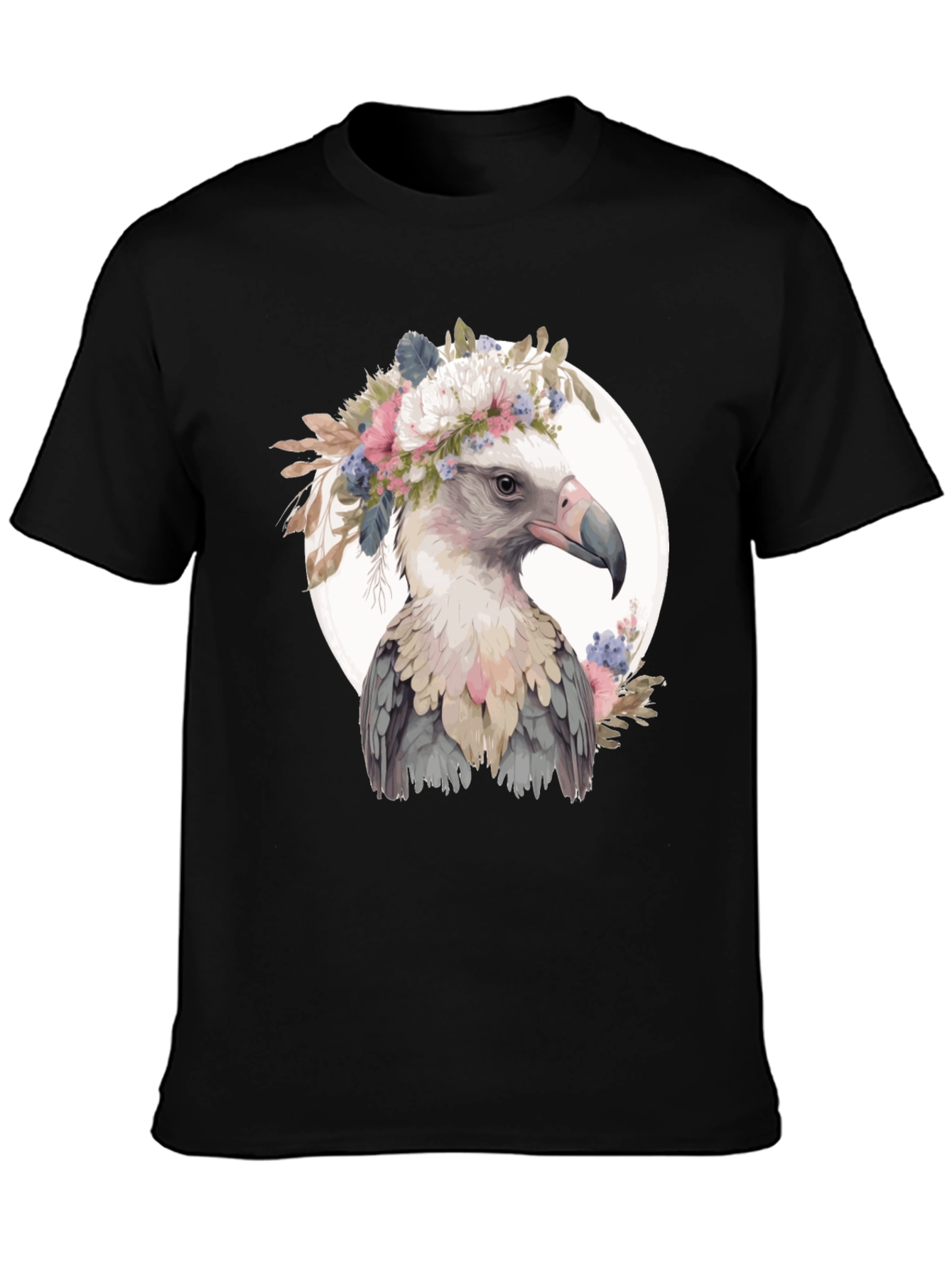 Floral Crown Shoebill Bird T-Shirt