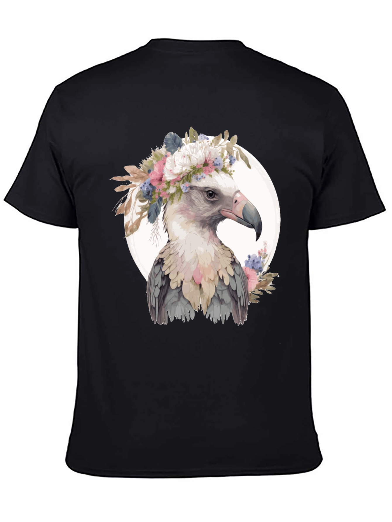 Floral Crown Shoebill Bird T-Shirt