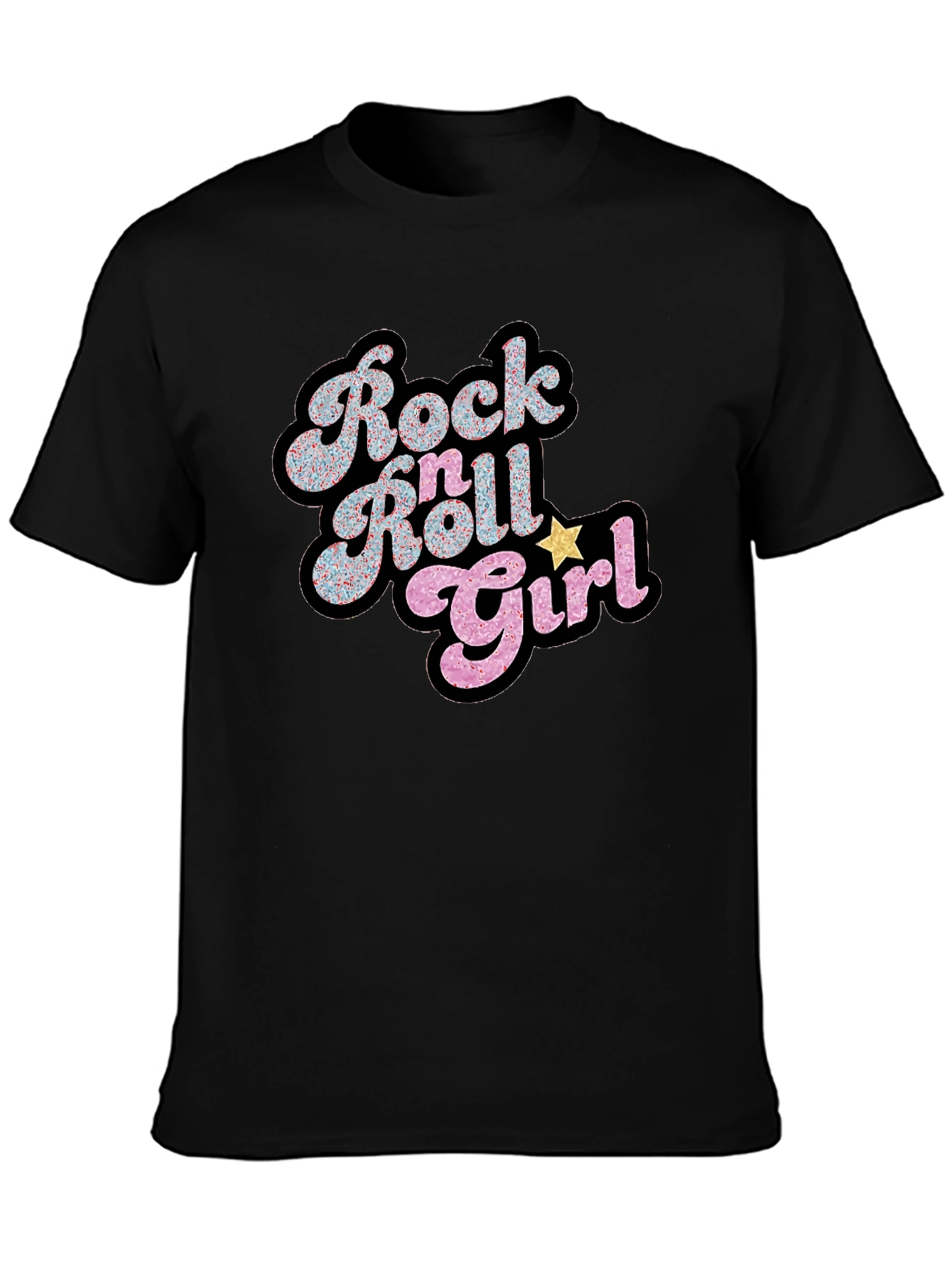Rock N Roll Girl Black T-Shirt