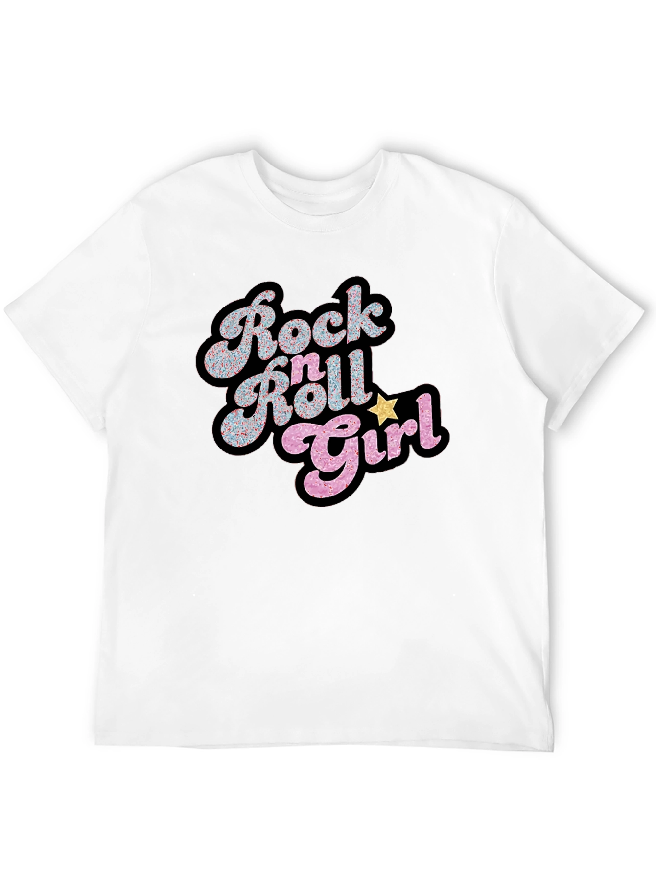 Rock N Roll Girl Black T-Shirt