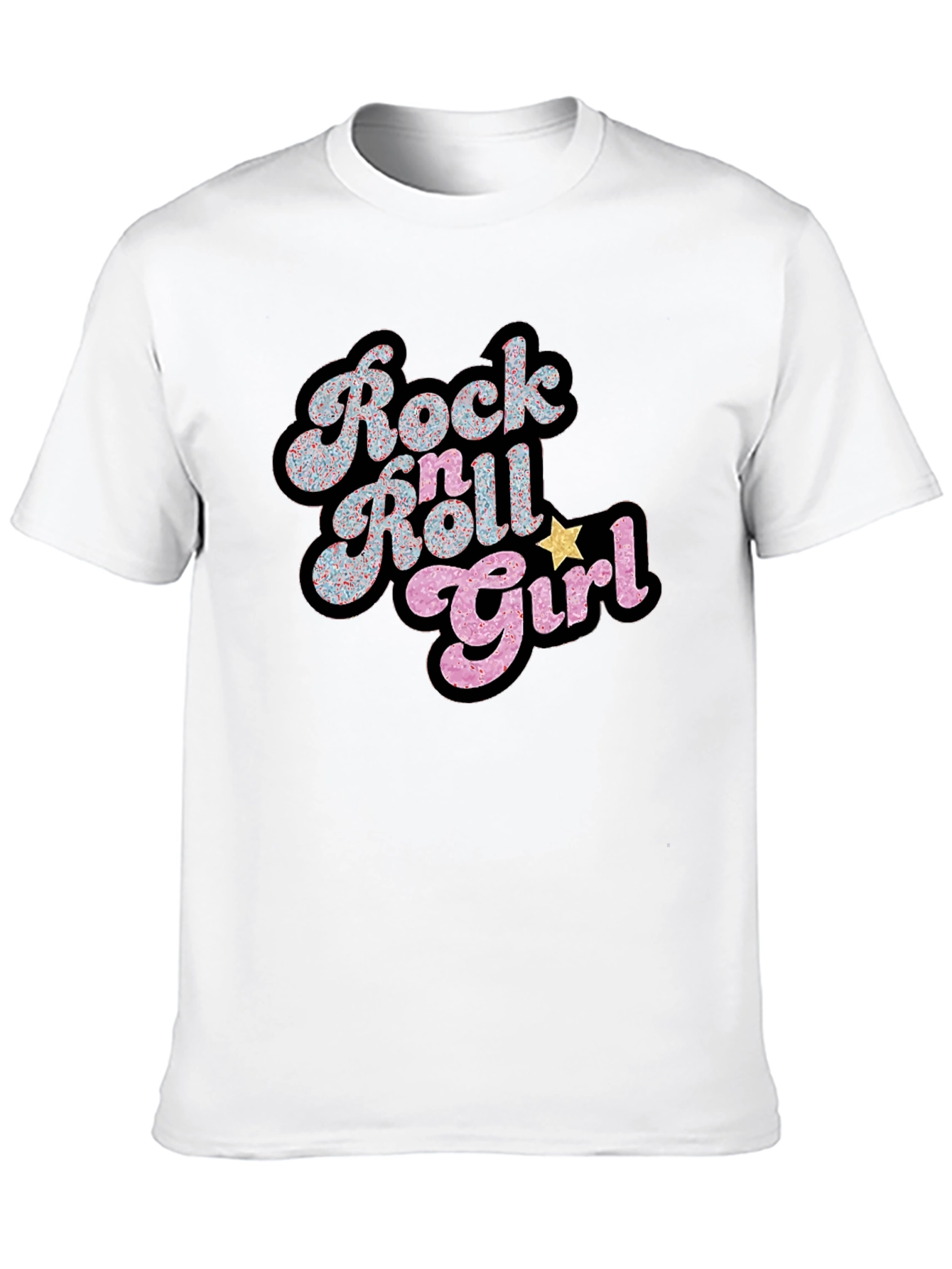 Rock N Roll Girl Black T-Shirt