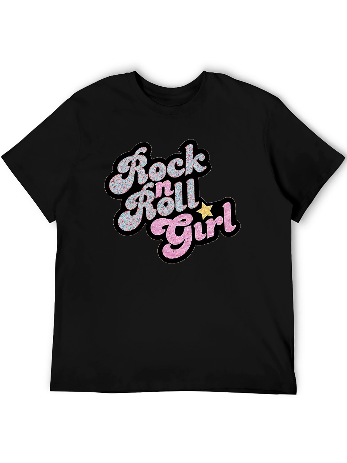 Rock N Roll Girl Black T-Shirt