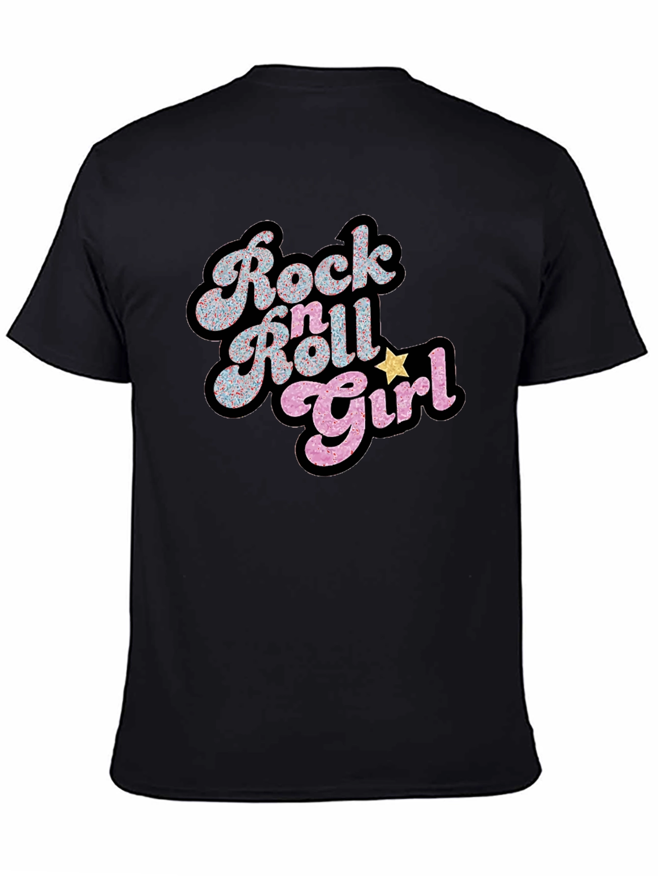 Rock N Roll Girl Black T-Shirt