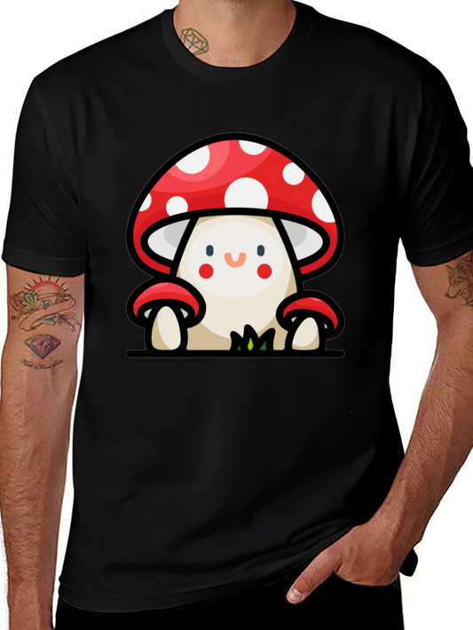 Mushroom Cartoon Graphic Tee