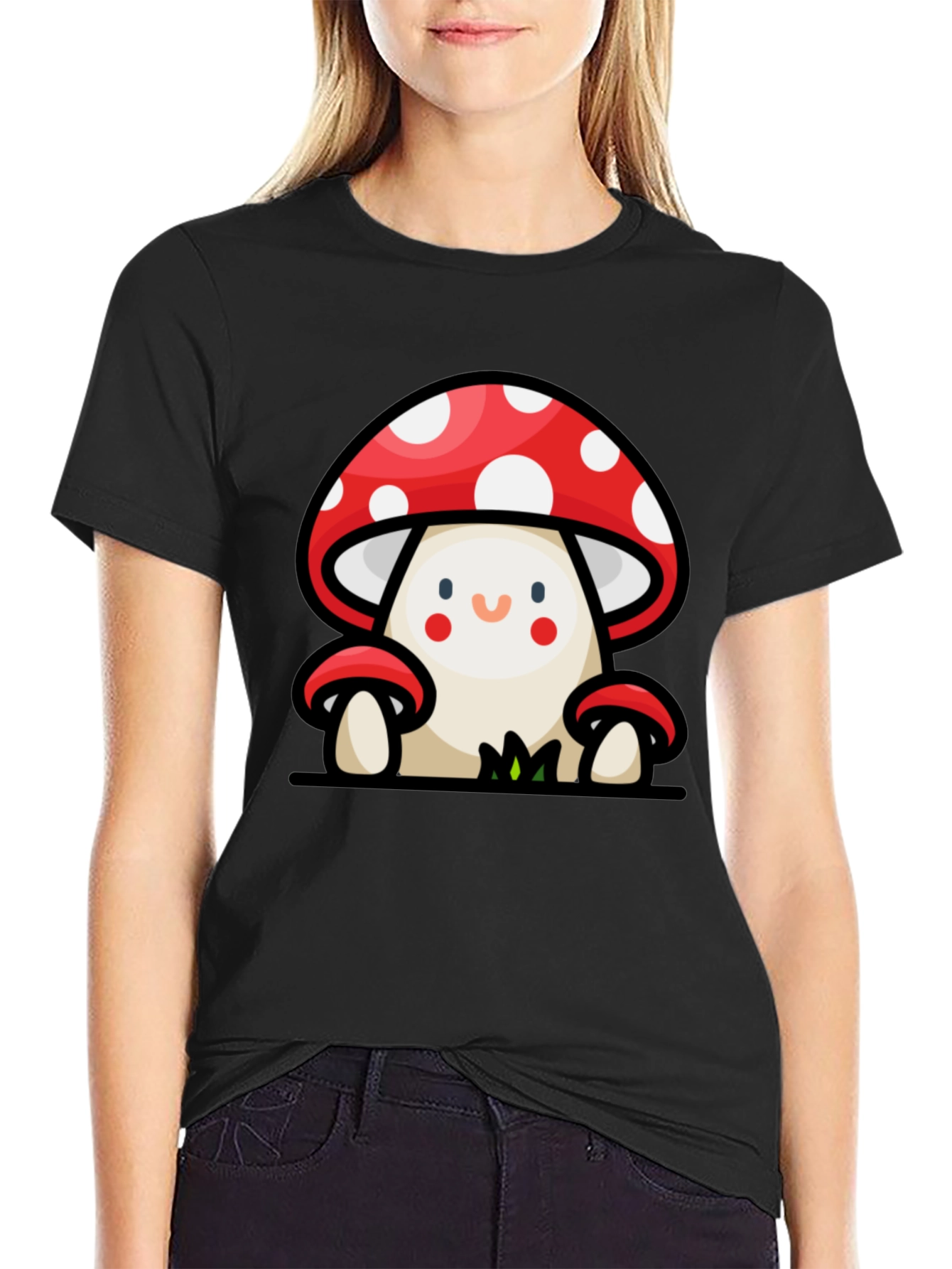 Mushroom Cartoon Graphic Tee