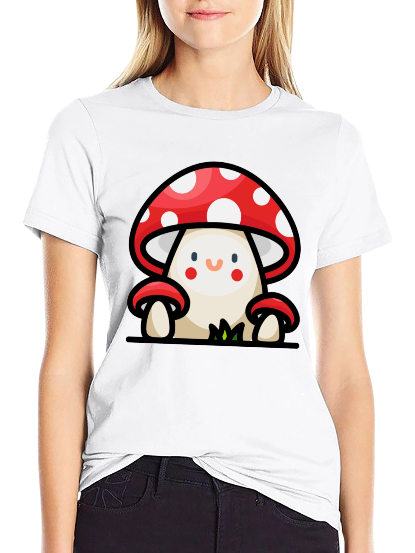 Mushroom Cartoon Graphic Tee