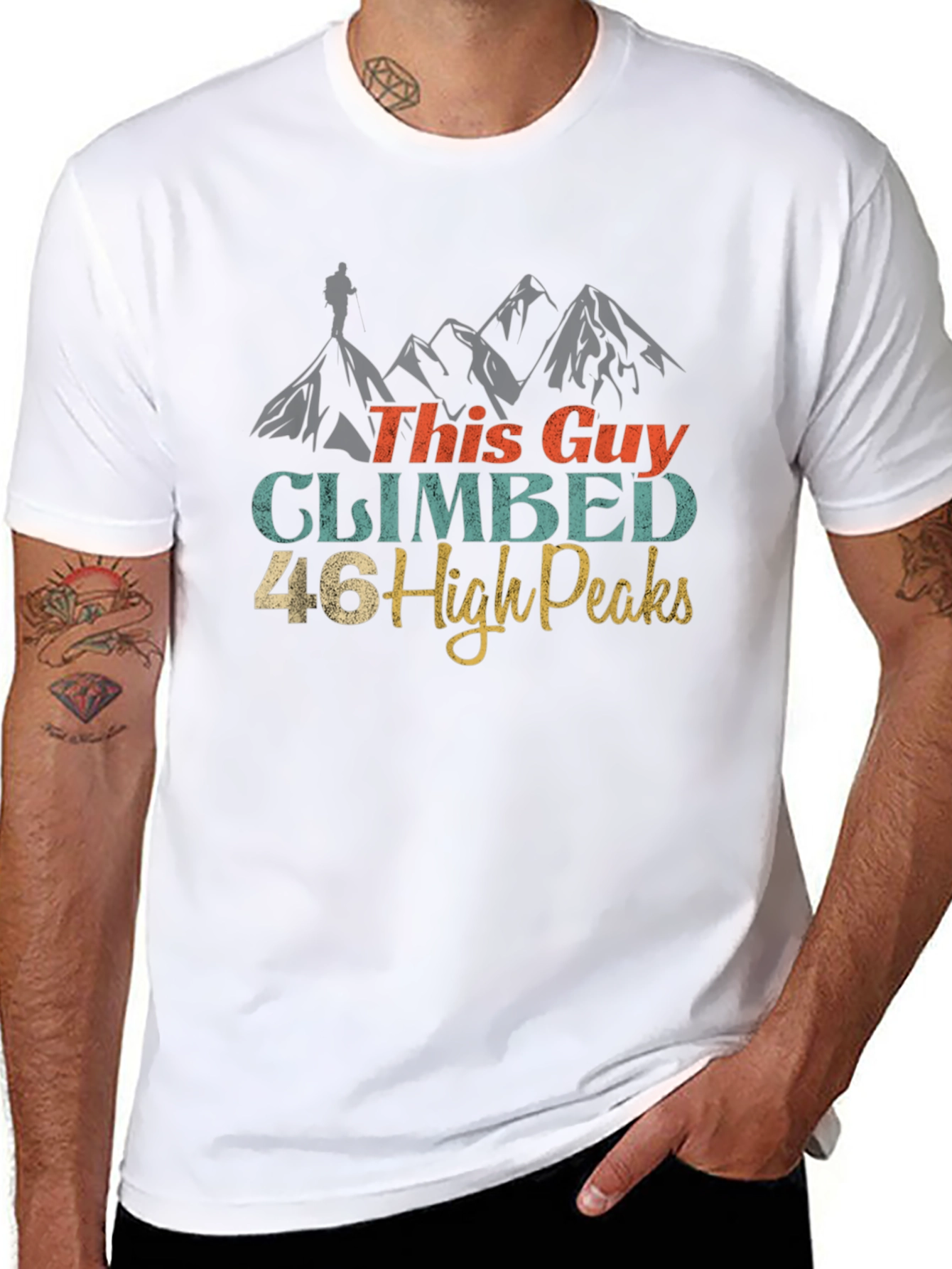 Climbed 46 High Peaks Graphic Tee