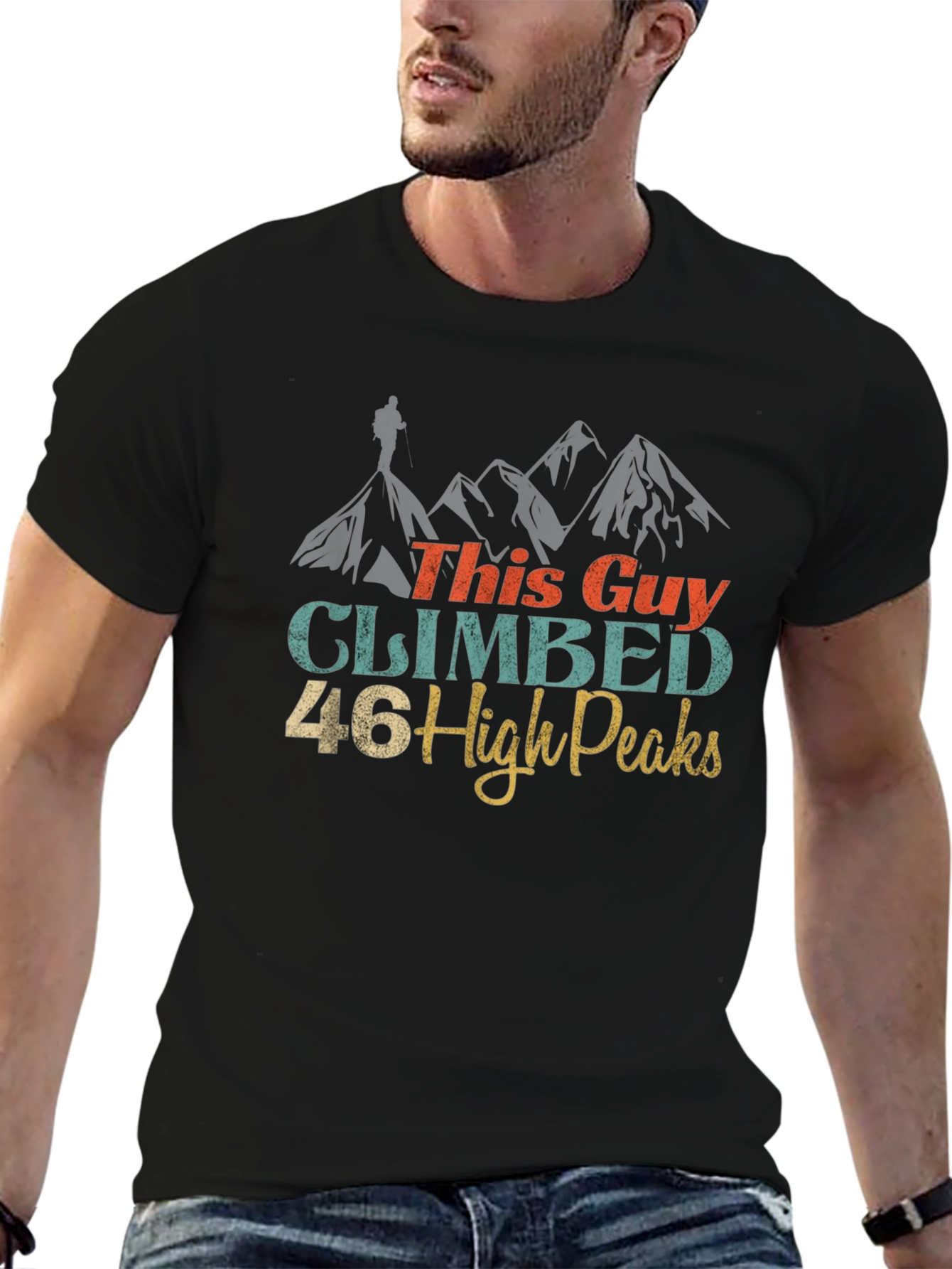 Climbed 46 High Peaks Graphic Tee