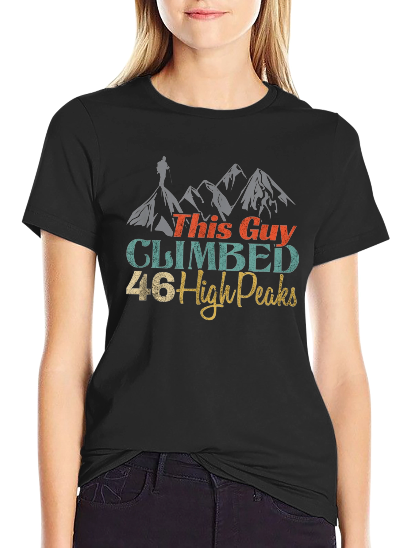 Climbed 46 High Peaks Graphic Tee