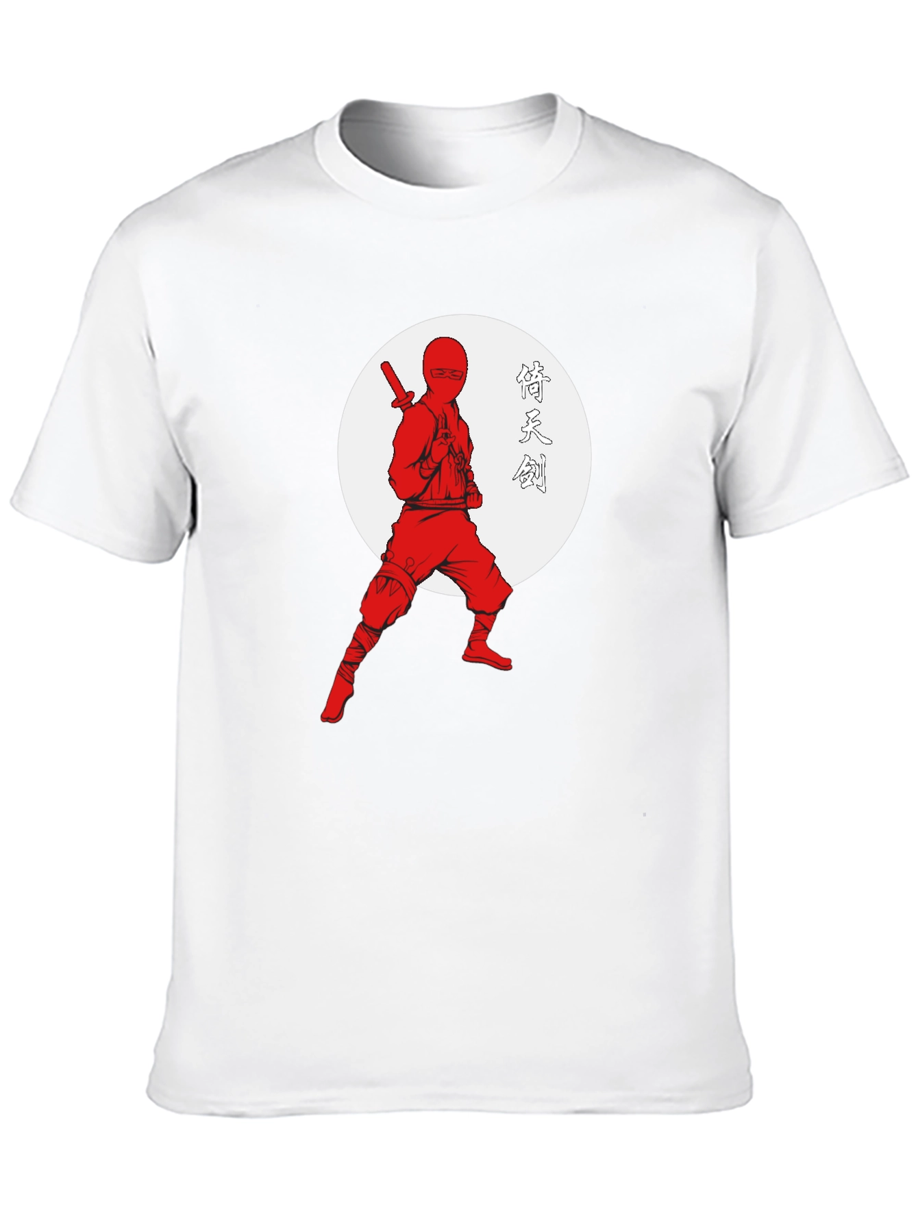 Ninja Warrior Graphic Tee - Black Cotton T-Shirt