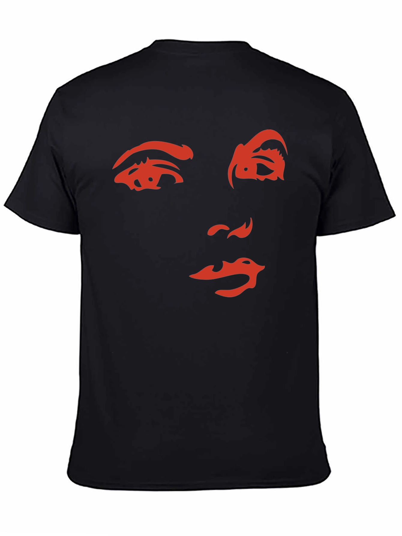 Abstract Face Graphic T-Shirt