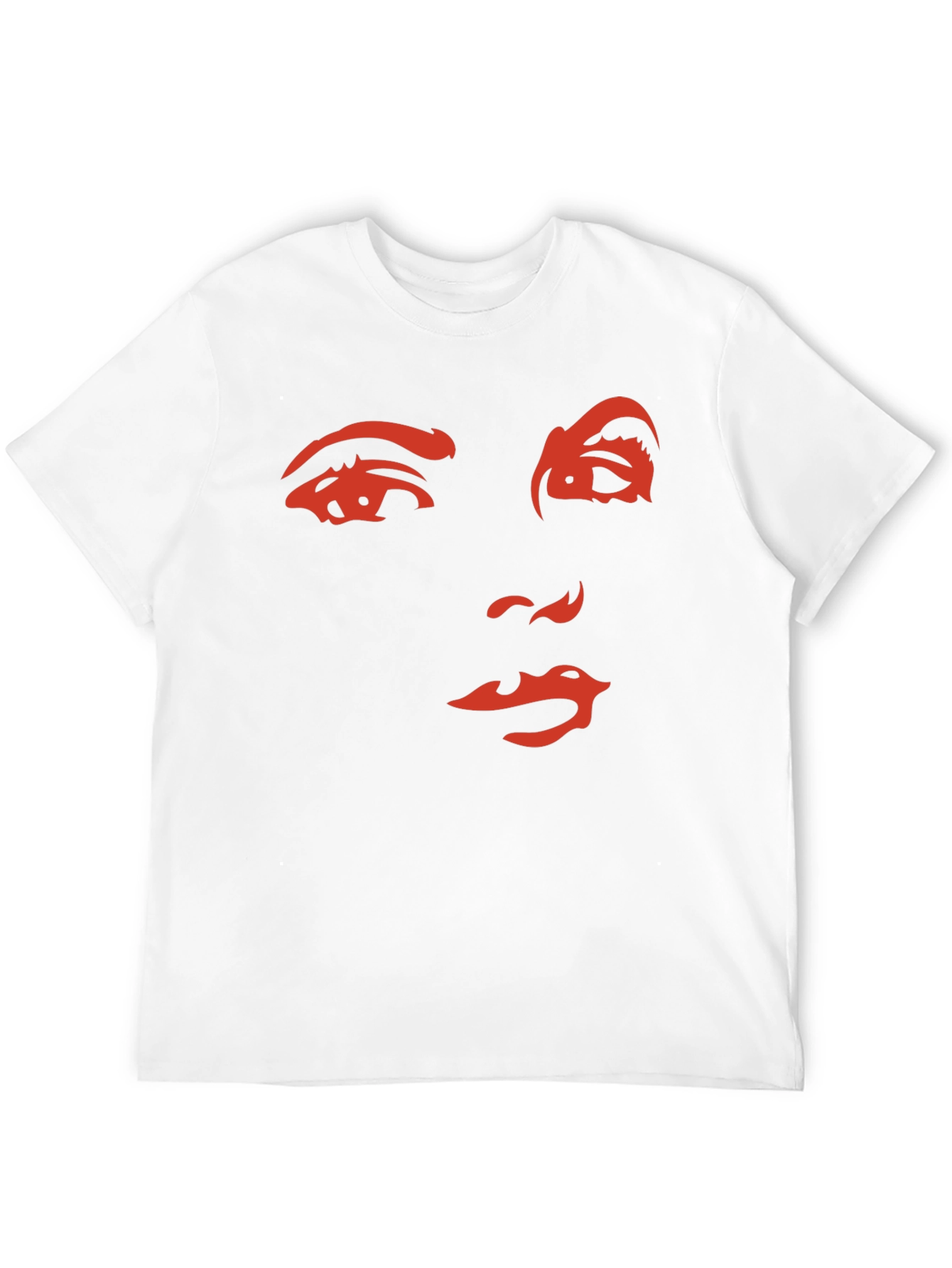 Abstract Face Graphic T-Shirt
