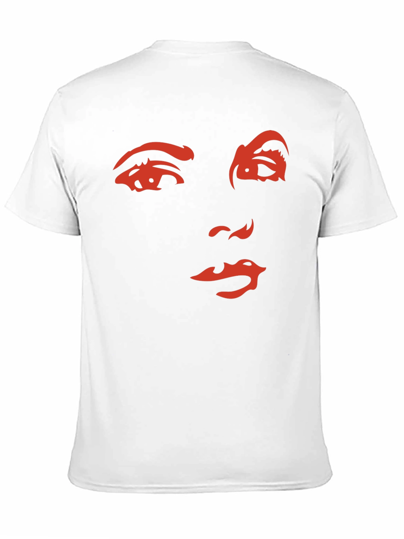 Abstract Face Graphic T-Shirt