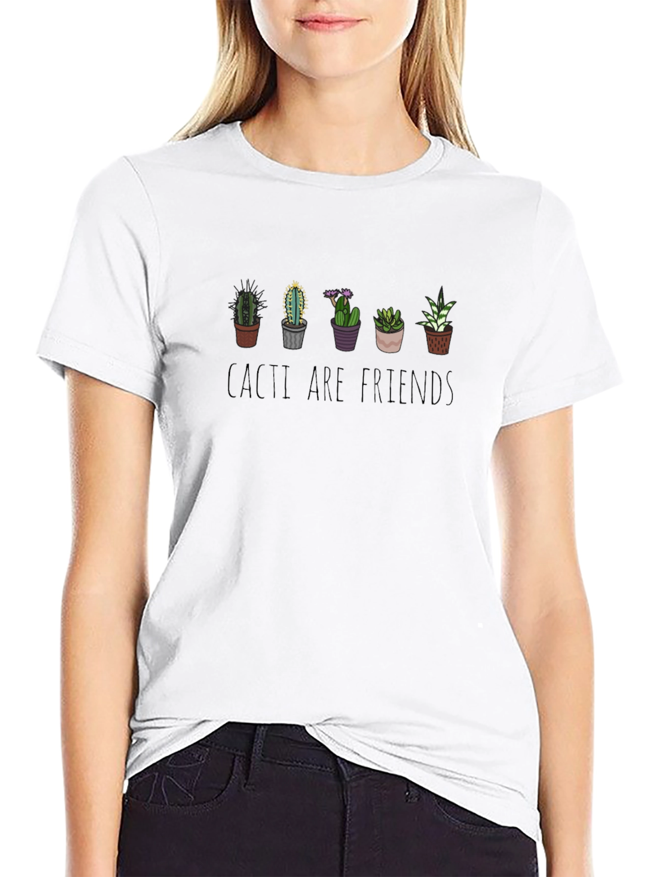 Cacti Are Friends Graphic T-Shirt