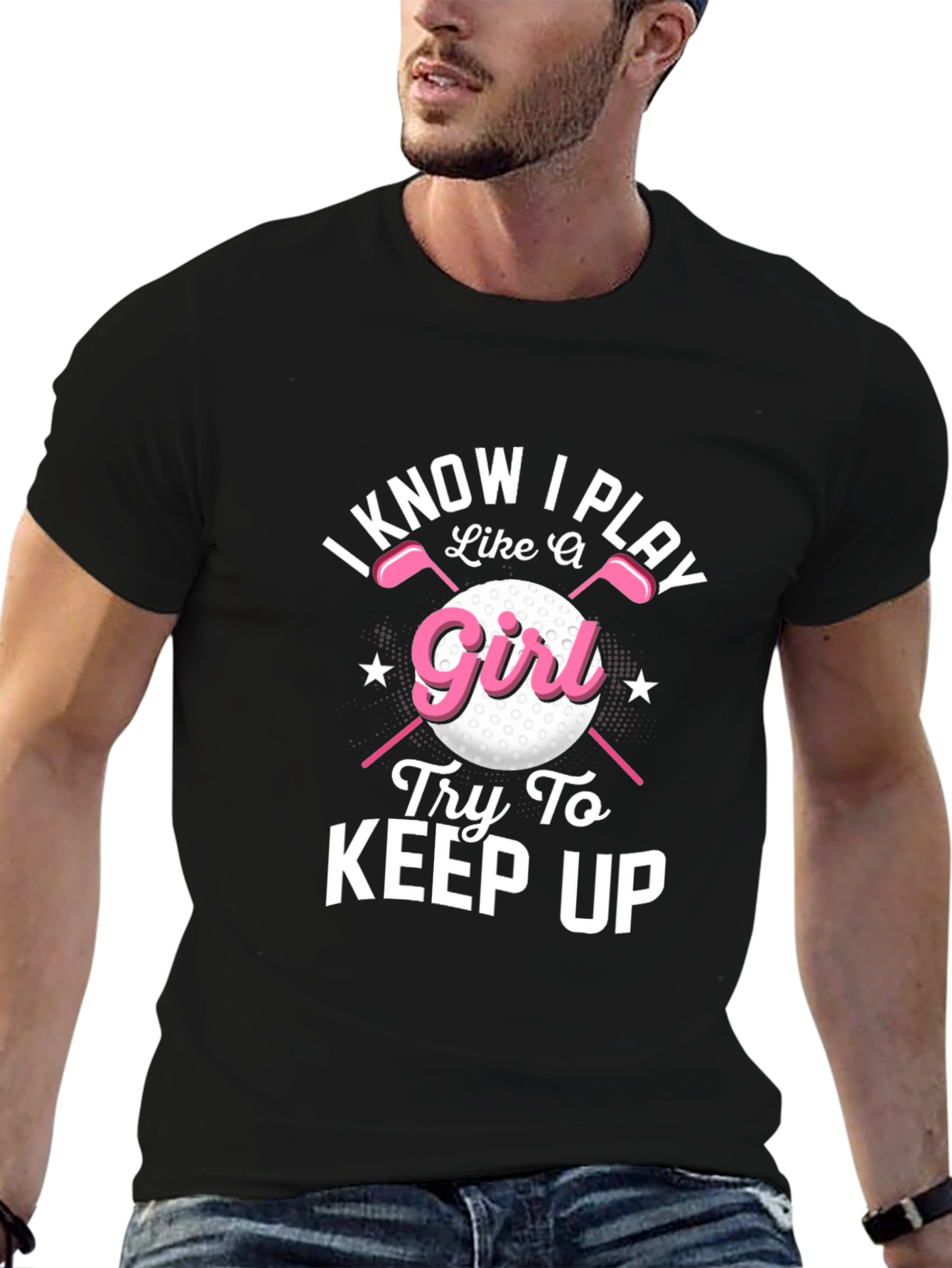 I Know I Play Like A Girl Golf T-Shirt