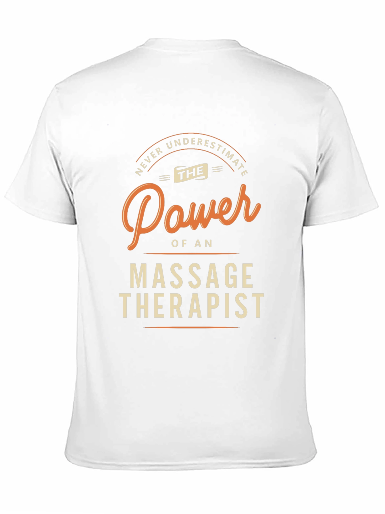 Massage Therapist Power Graphic Tee - Black Cotton