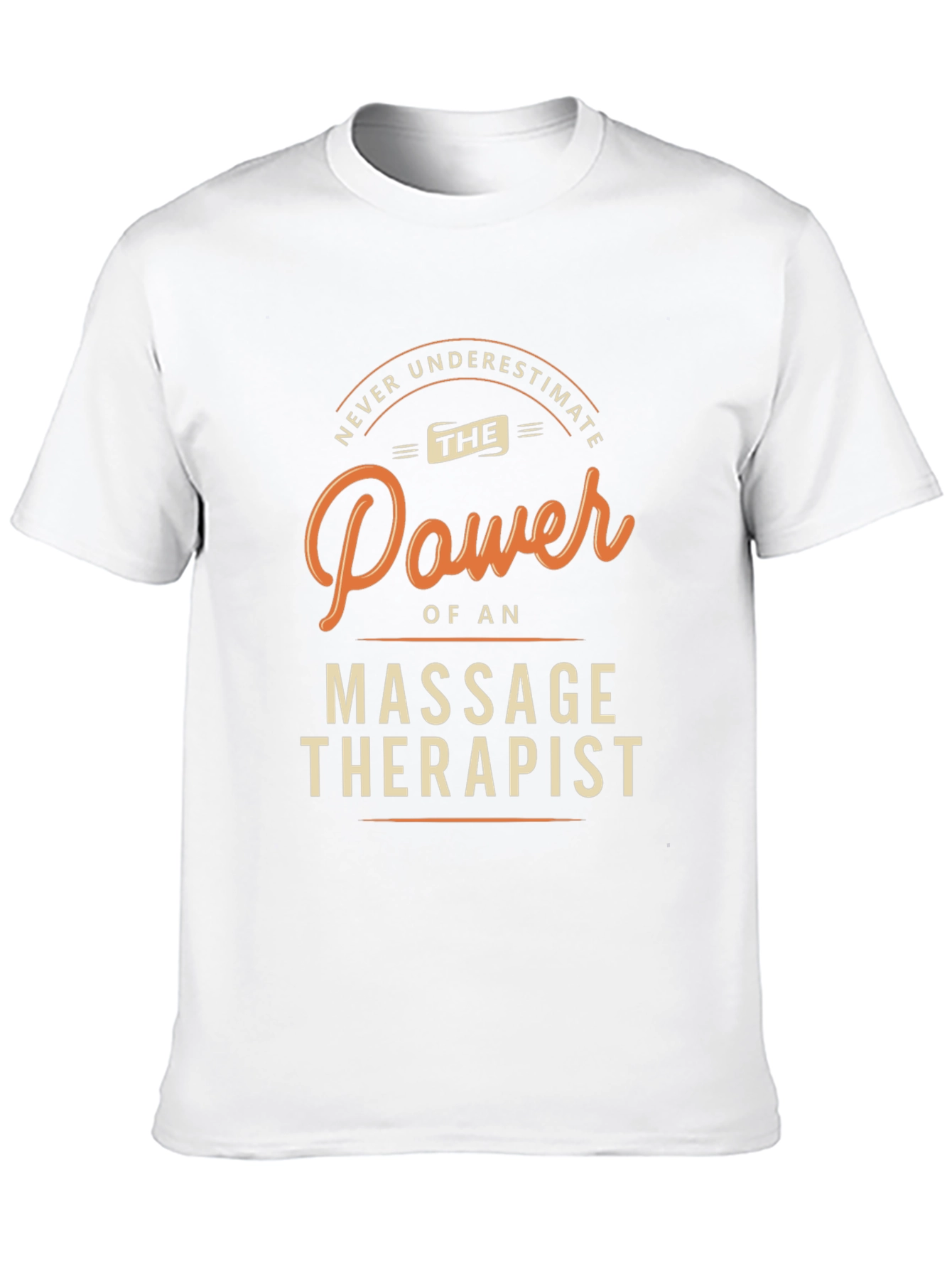 Massage Therapist Power Graphic Tee - Black Cotton