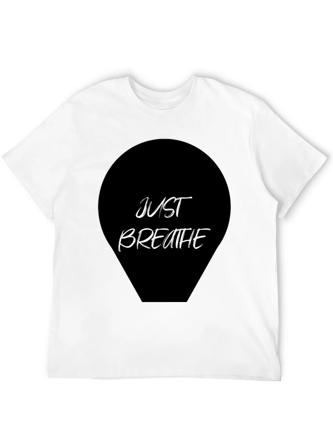 Just Breathe Graphic Tee - Black