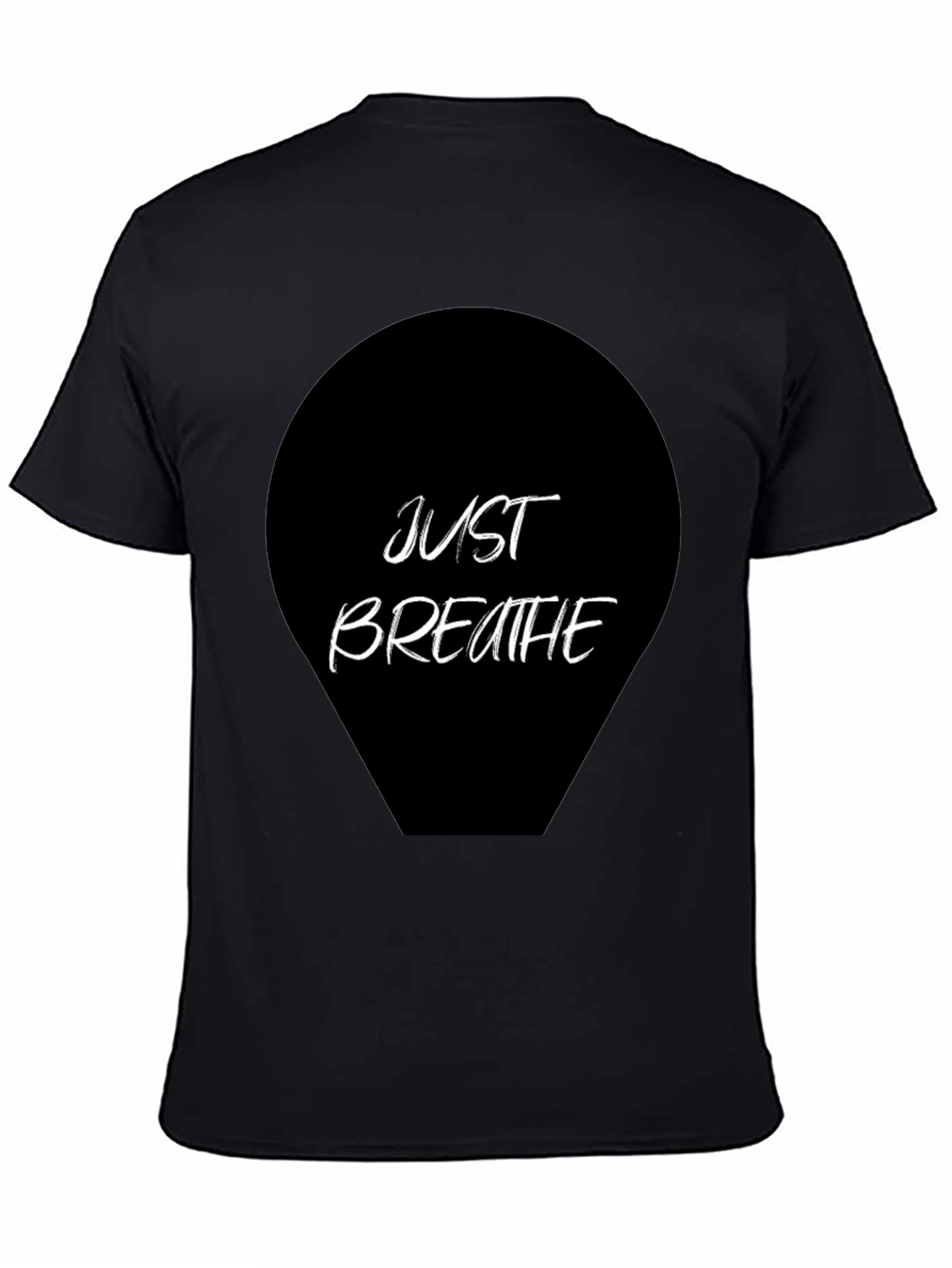 Just Breathe Graphic Tee - Black