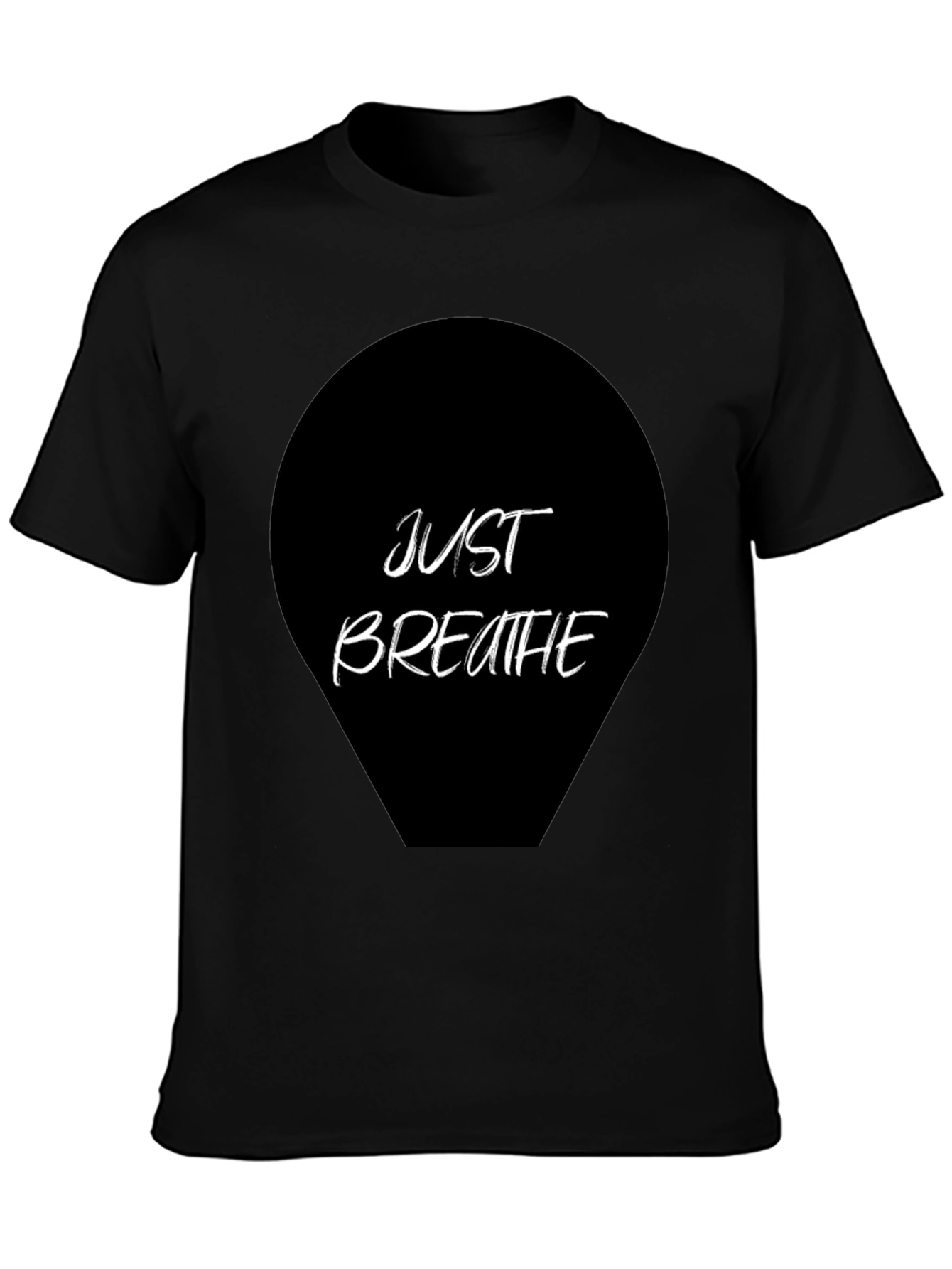 Just Breathe Graphic Tee - Black
