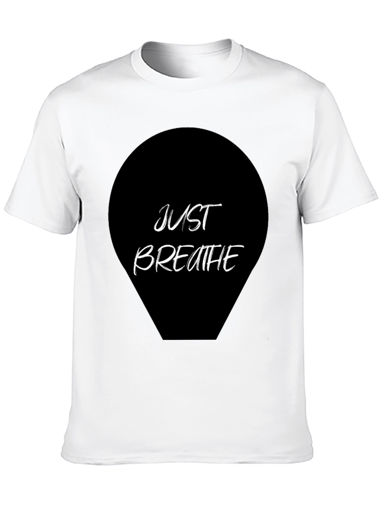 Just Breathe Graphic Tee - Black
