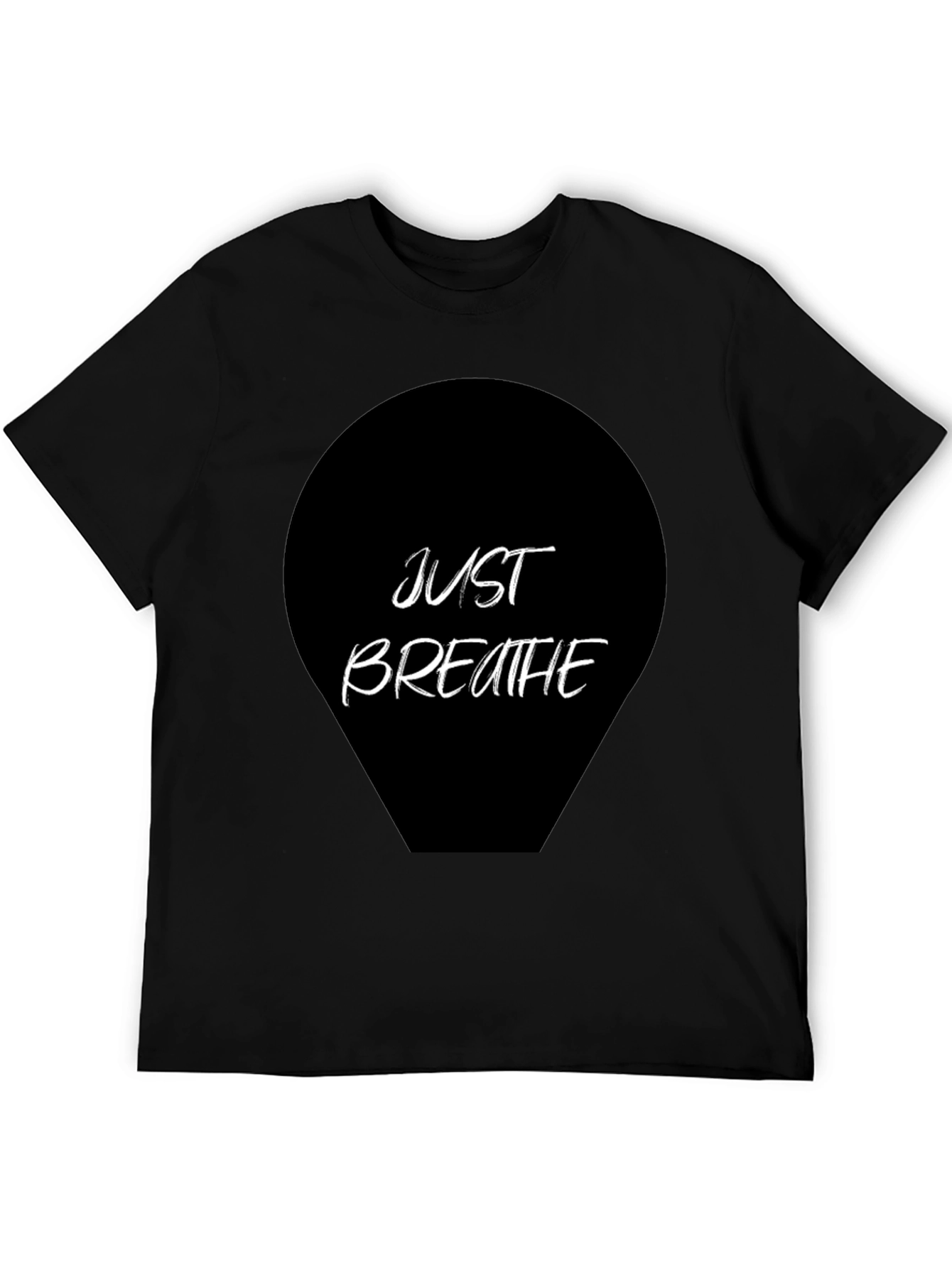 Just Breathe Graphic Tee - Black