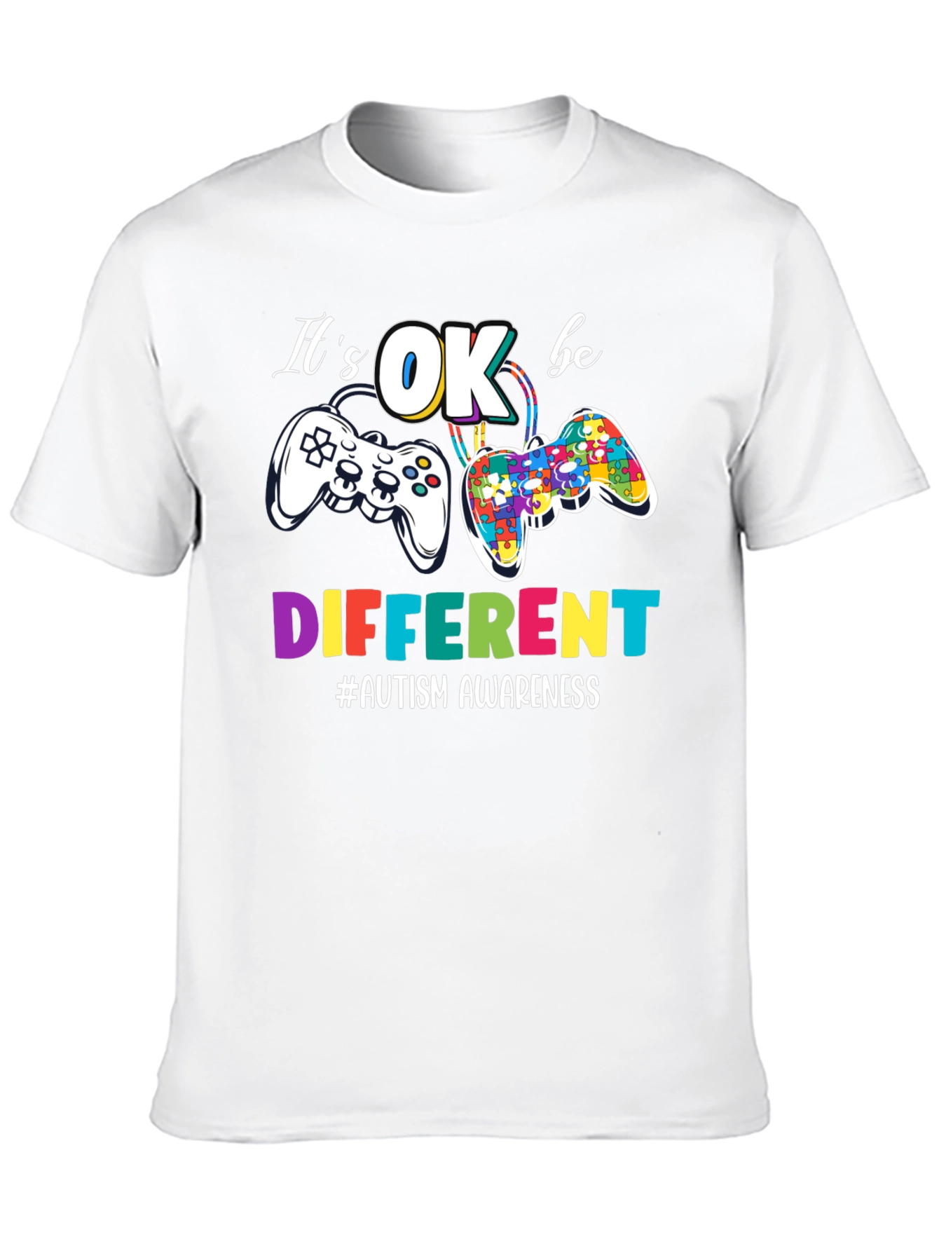 Its OK be DIFFERENT Autism Awareness Gaming T-Shirt