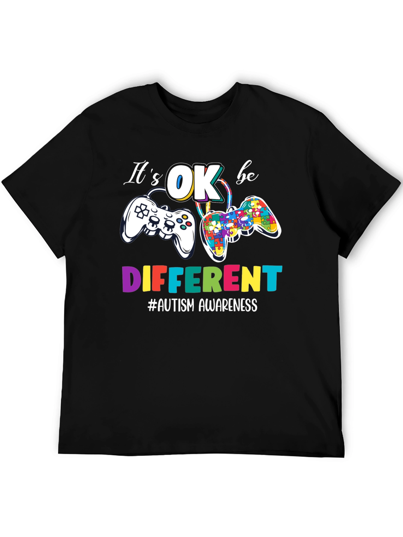 Its OK be DIFFERENT Autism Awareness Gaming T-Shirt